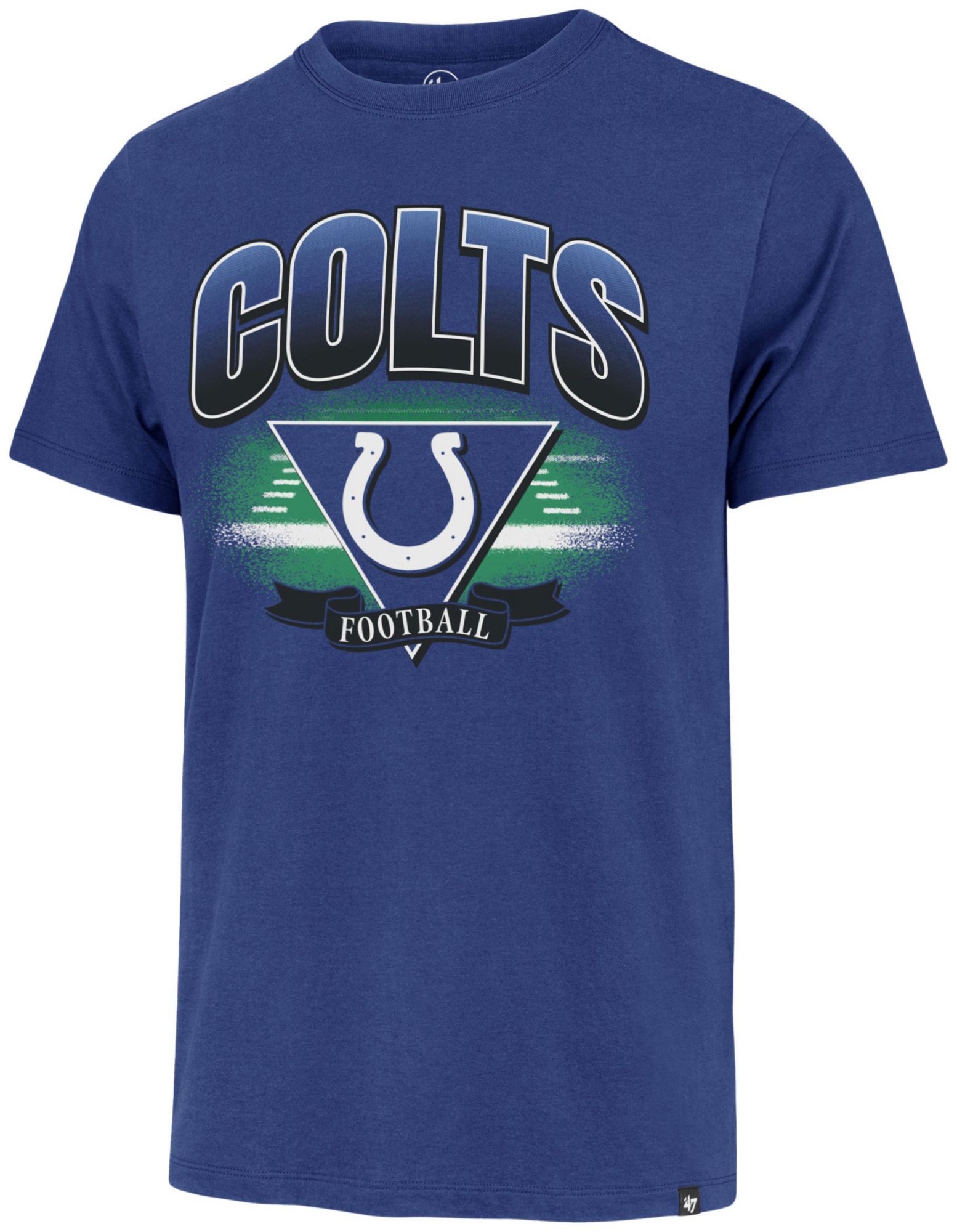 '47 Men's Indianapolis Colts Blue Arena Fade Franklin T-Shirt