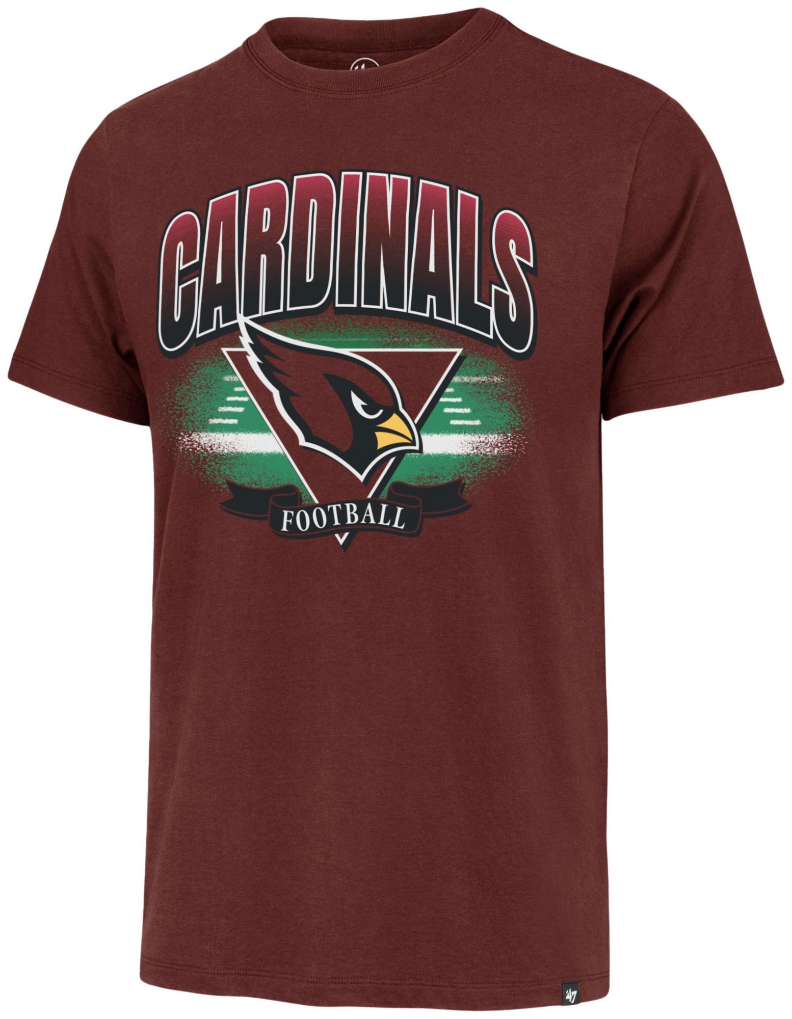 '47 Men's Arizona Cardinals Red Arena Fade Franklin T-Shirt