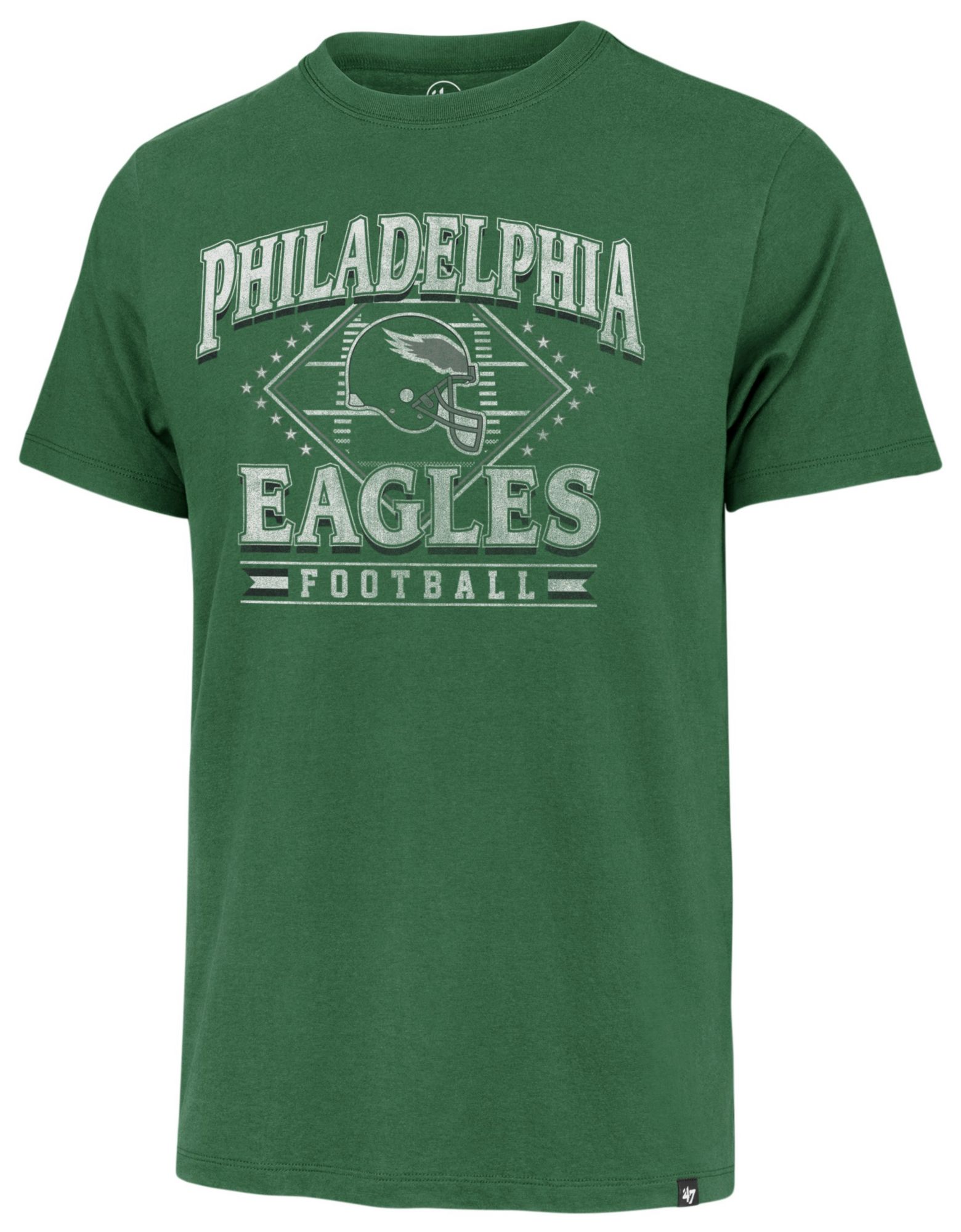 '47 Men's Philadelphia Eagles Field Pass Kelly Green T-Shirt
