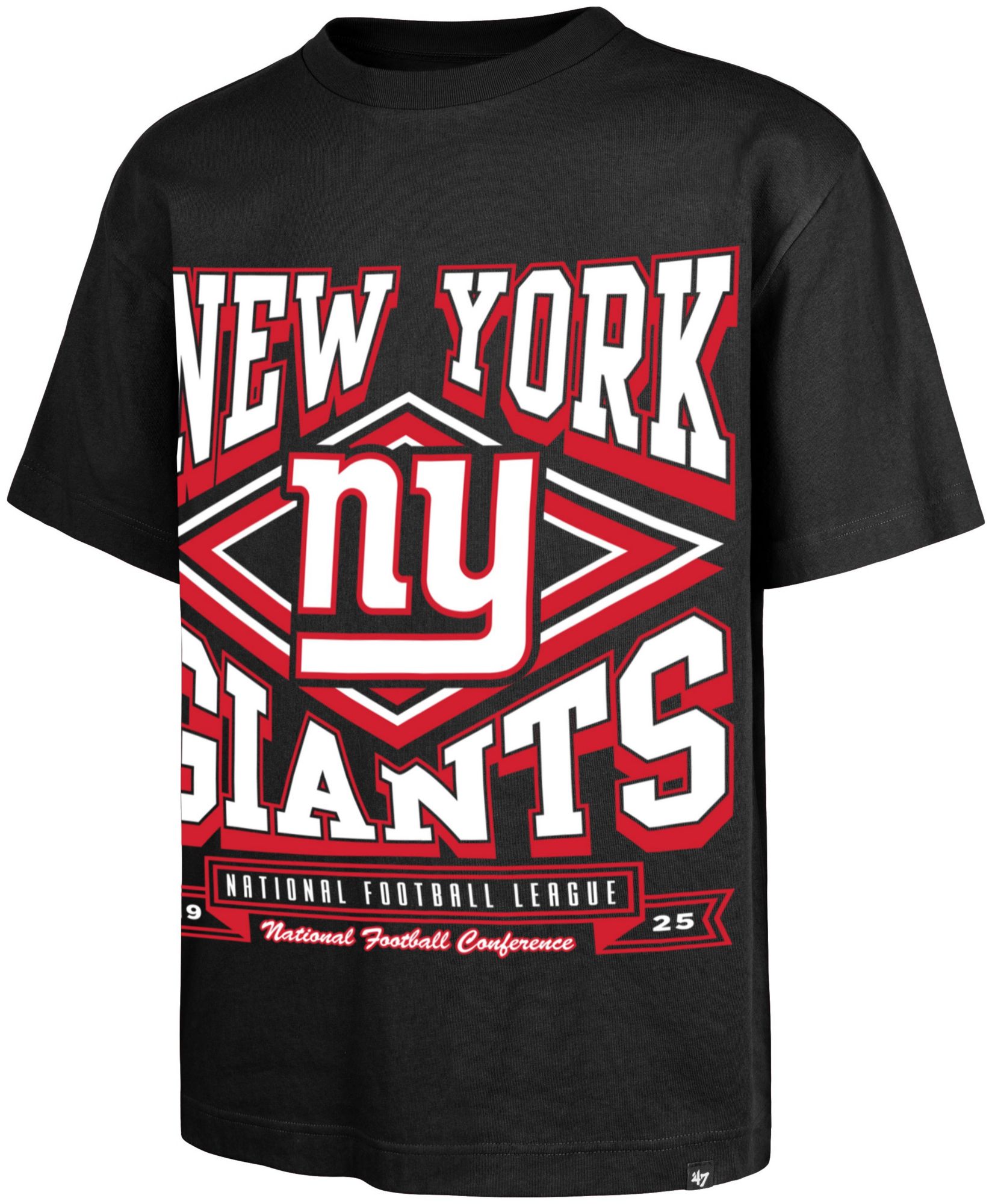 '47 Men's New York Giants Black Heater Foundation T-Shirt