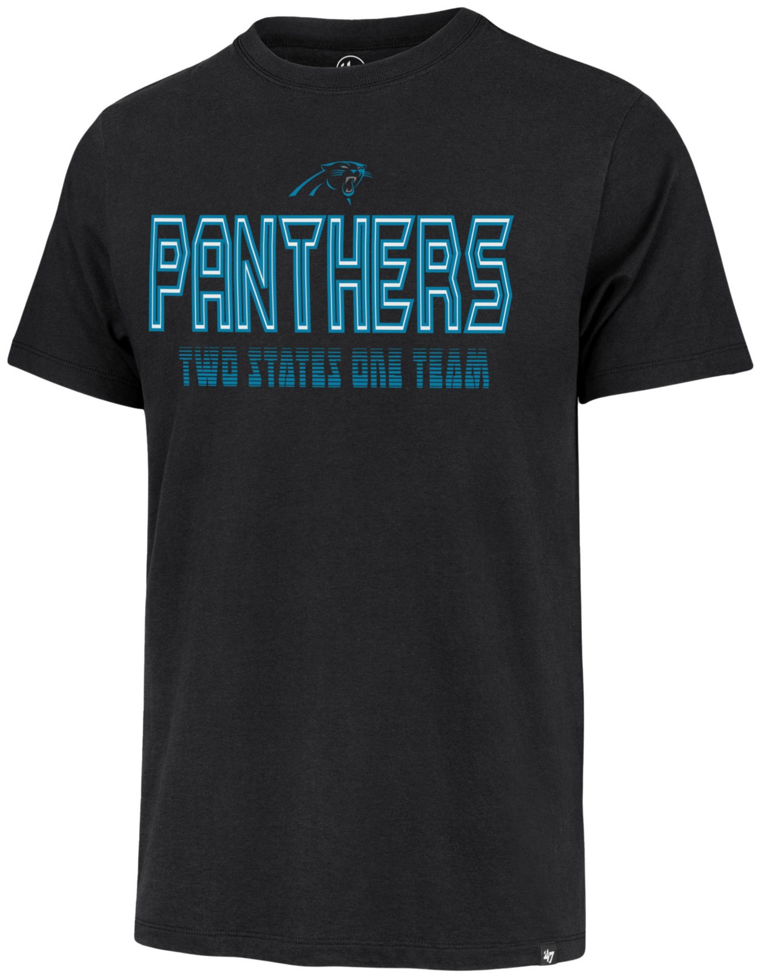 '47 Men's Carolina Panthers Black Byline Franklin T-Shirt