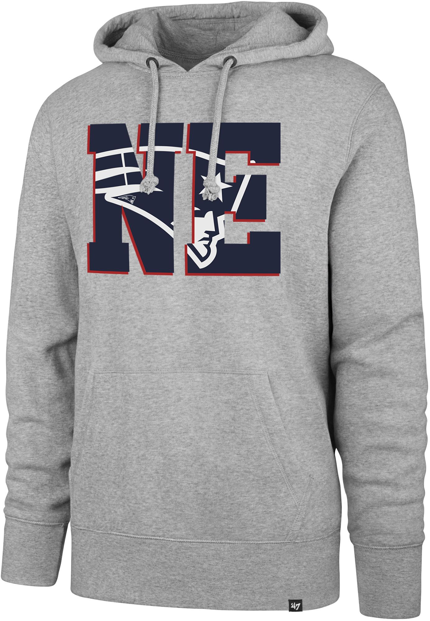 '47 Men's New England Patriots Gray Regional Headline Hoodie