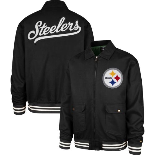 Nike Men's Pittsburgh Steelers Black Logo Bomber Jacket