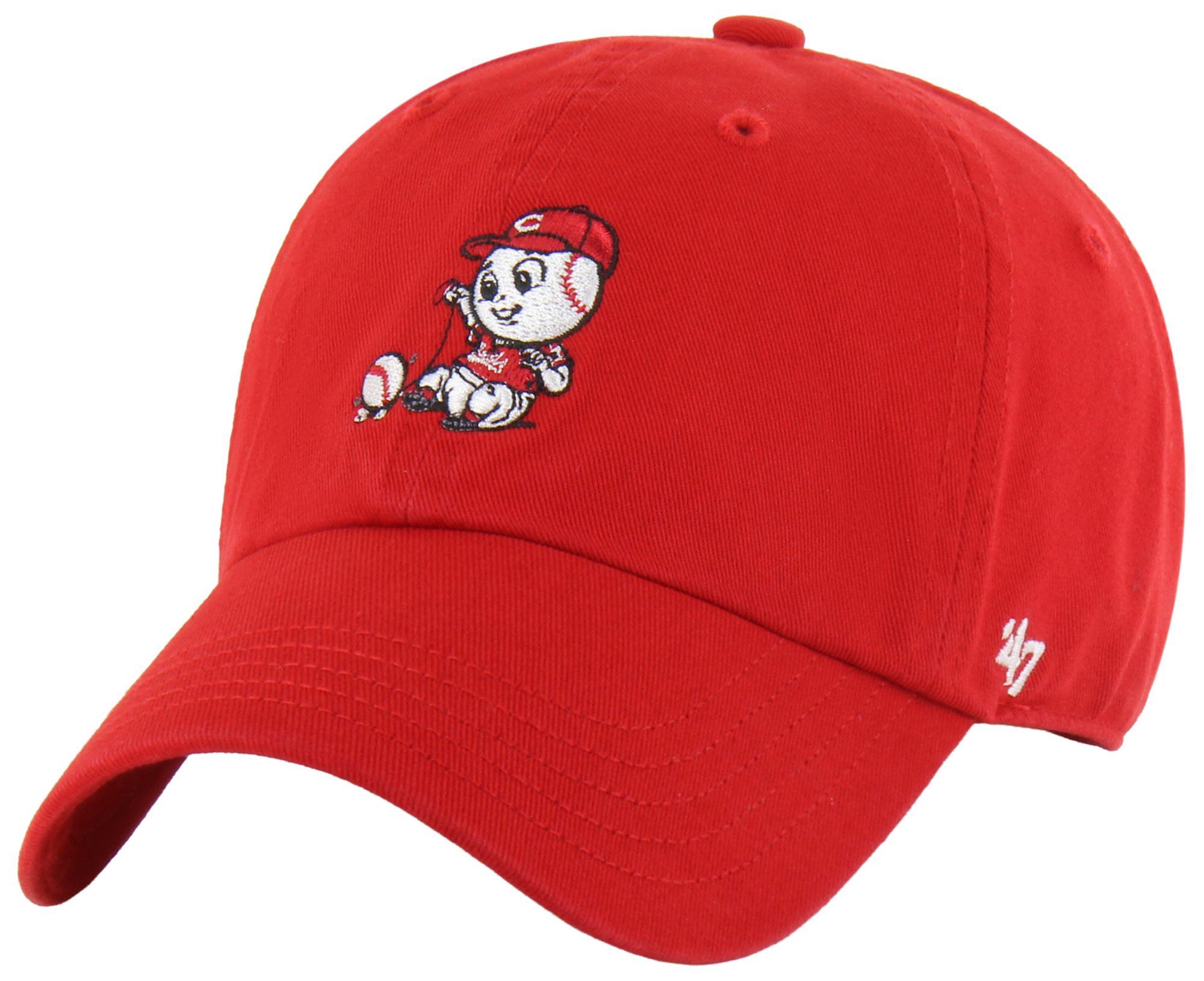 '47 Toddler Cincinnati Reds Red Mascot Clean Up Adjustable Hat