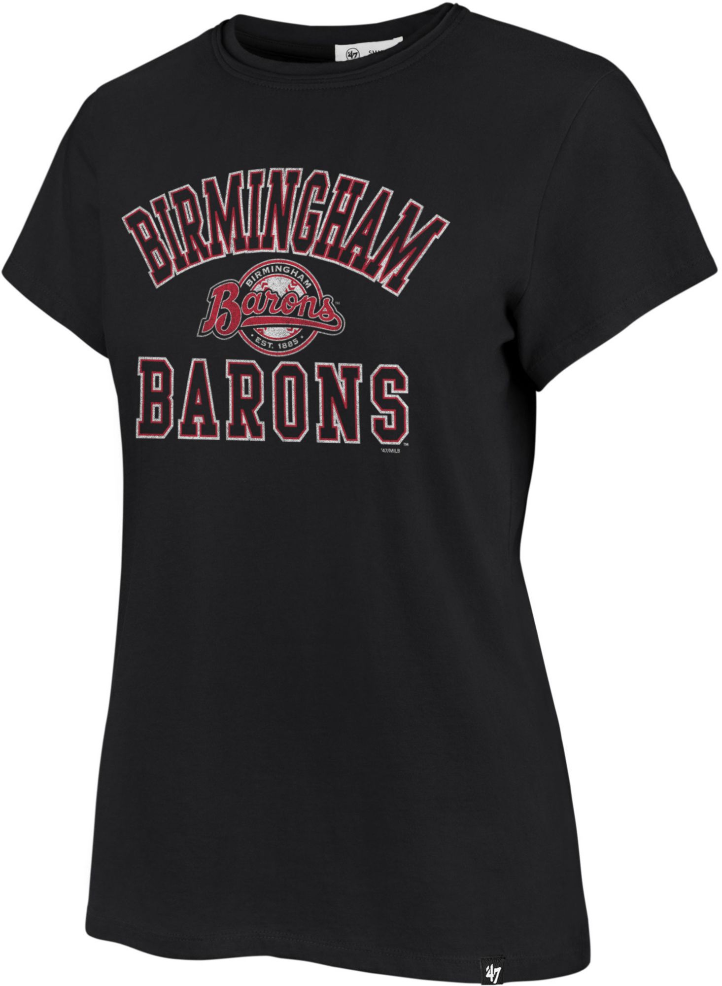 '47 Women's Birmingham Barons Black Wayland Franklin T-Shirt