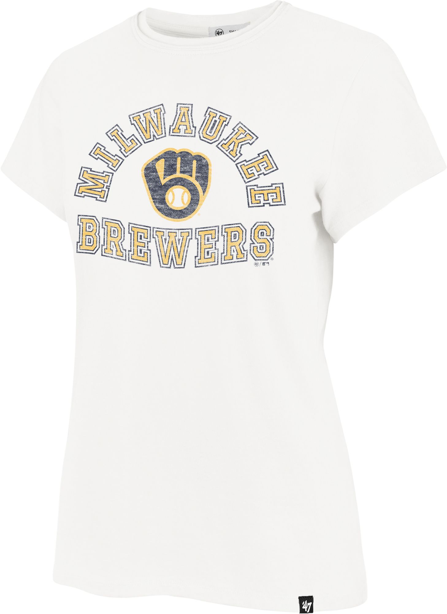 '47 Women's Milwaukee Brewers Cream Frankie T-Shirt