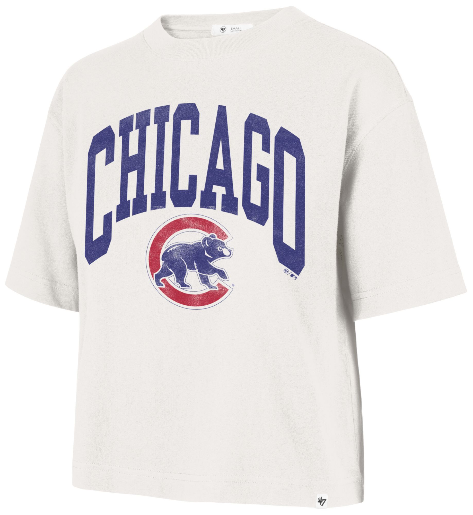 '47 Women's Chicago Cubs Cream Reed City T-Shirt