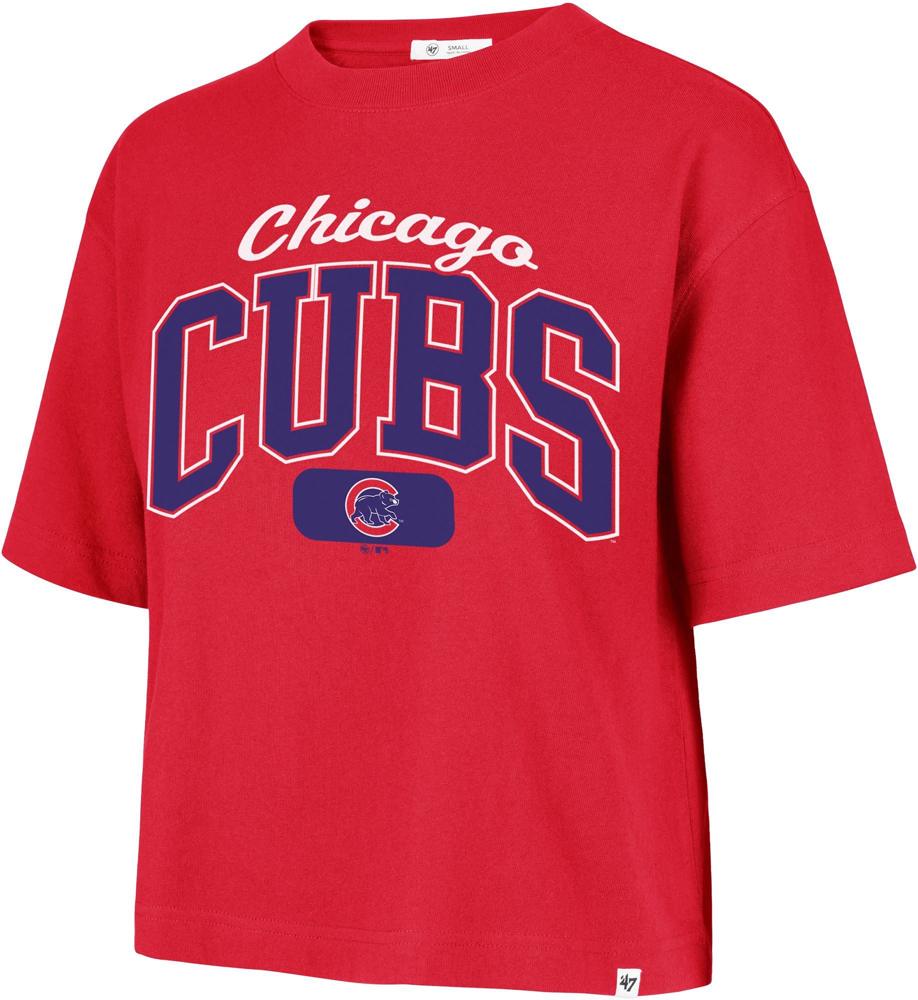'47 Women's Chicago Cubs Red Reed City Rally T-Shirt