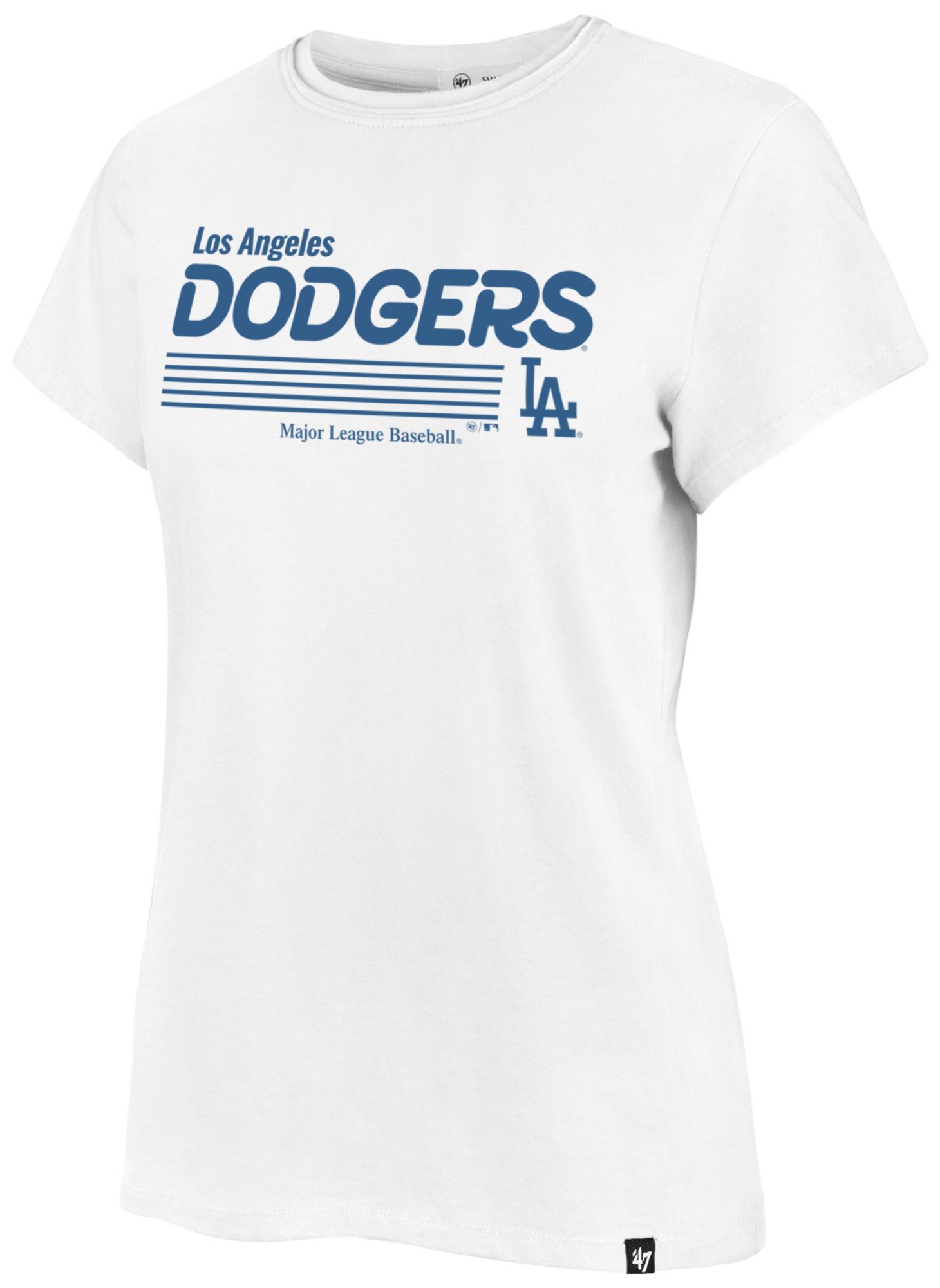 '47 Women's Los Angeles Dodgers White Frankie Harmonize T-Shirt