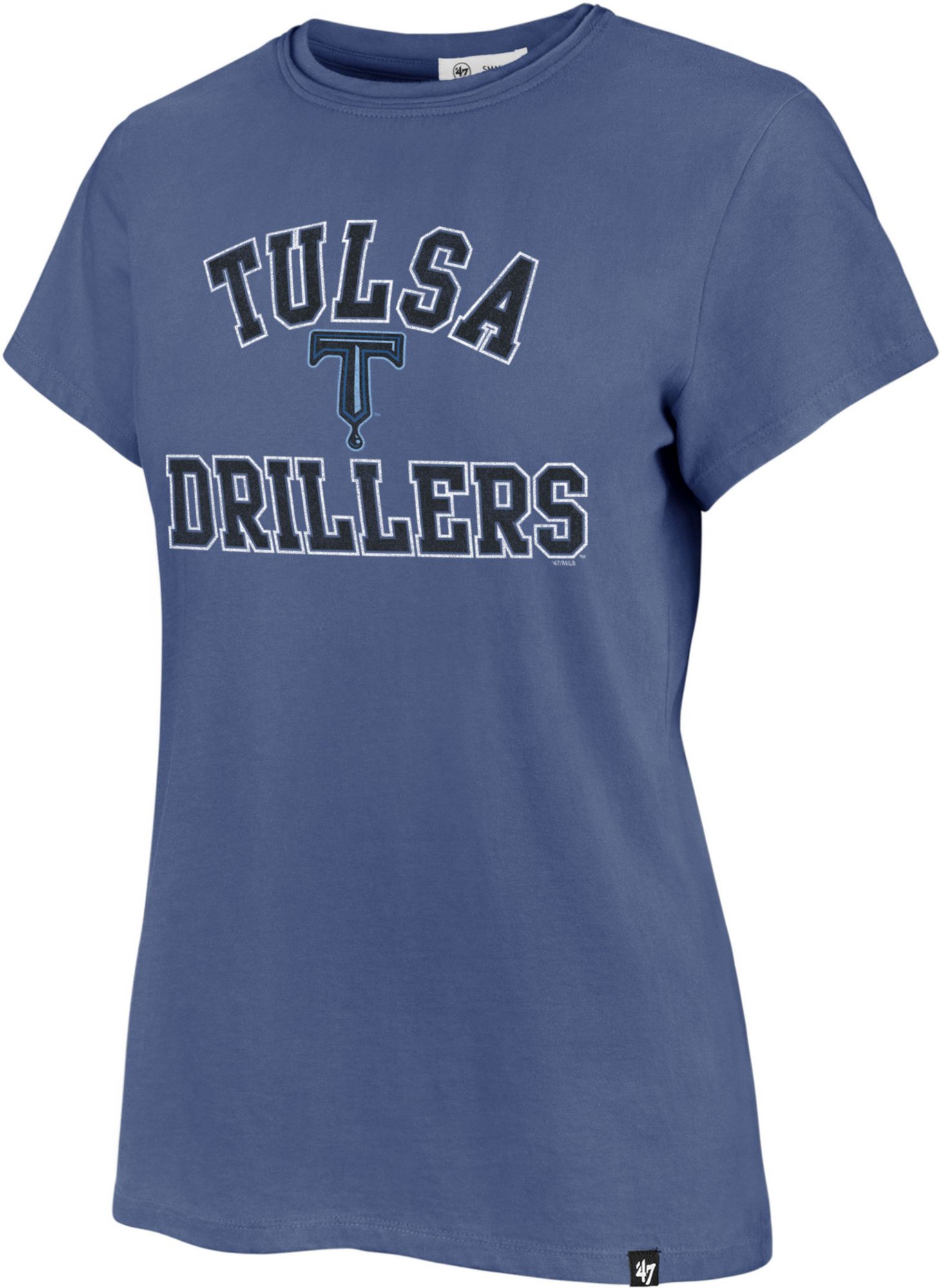 '47 Women's Tulsa Drillers Blue Wayland Franklin T-Shirt