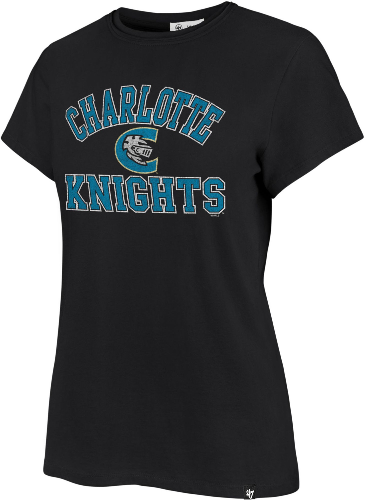 '47 Women's Charlotte Knights Black Wayland Franklin T-Shirt