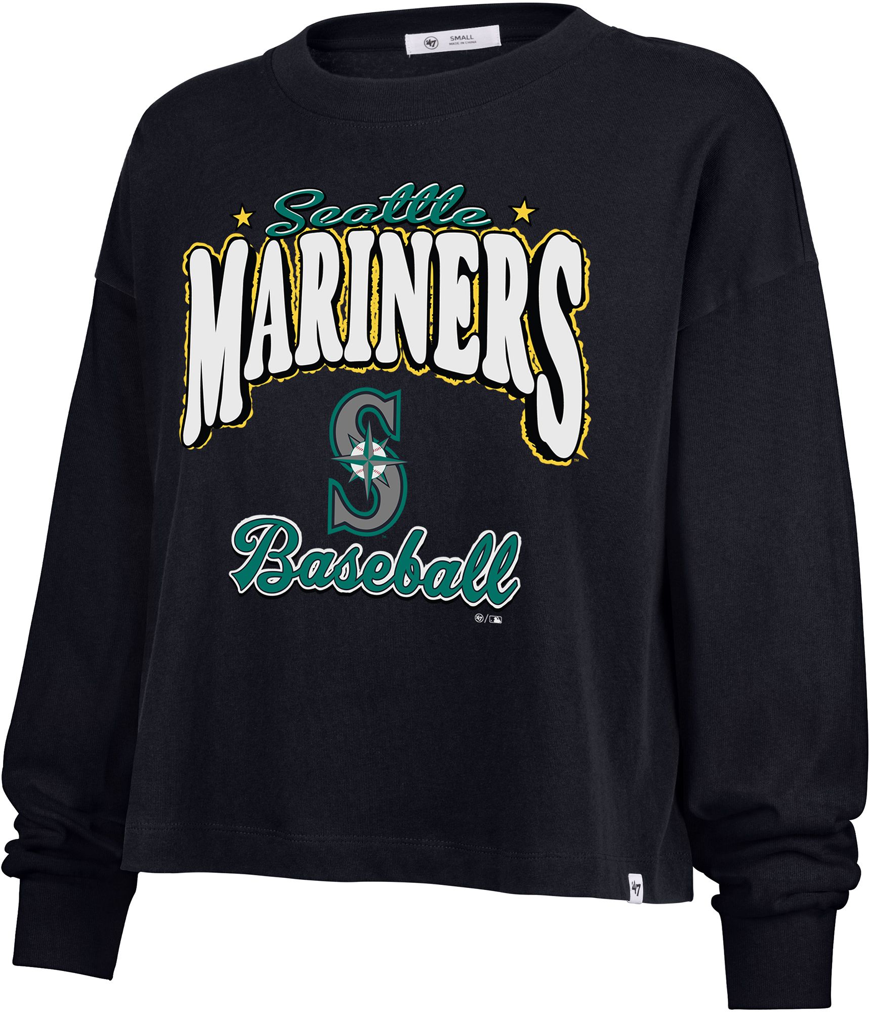 '47 Women's Seattle Mariners Navy Sydney Vibe Long Sleeve Shirt