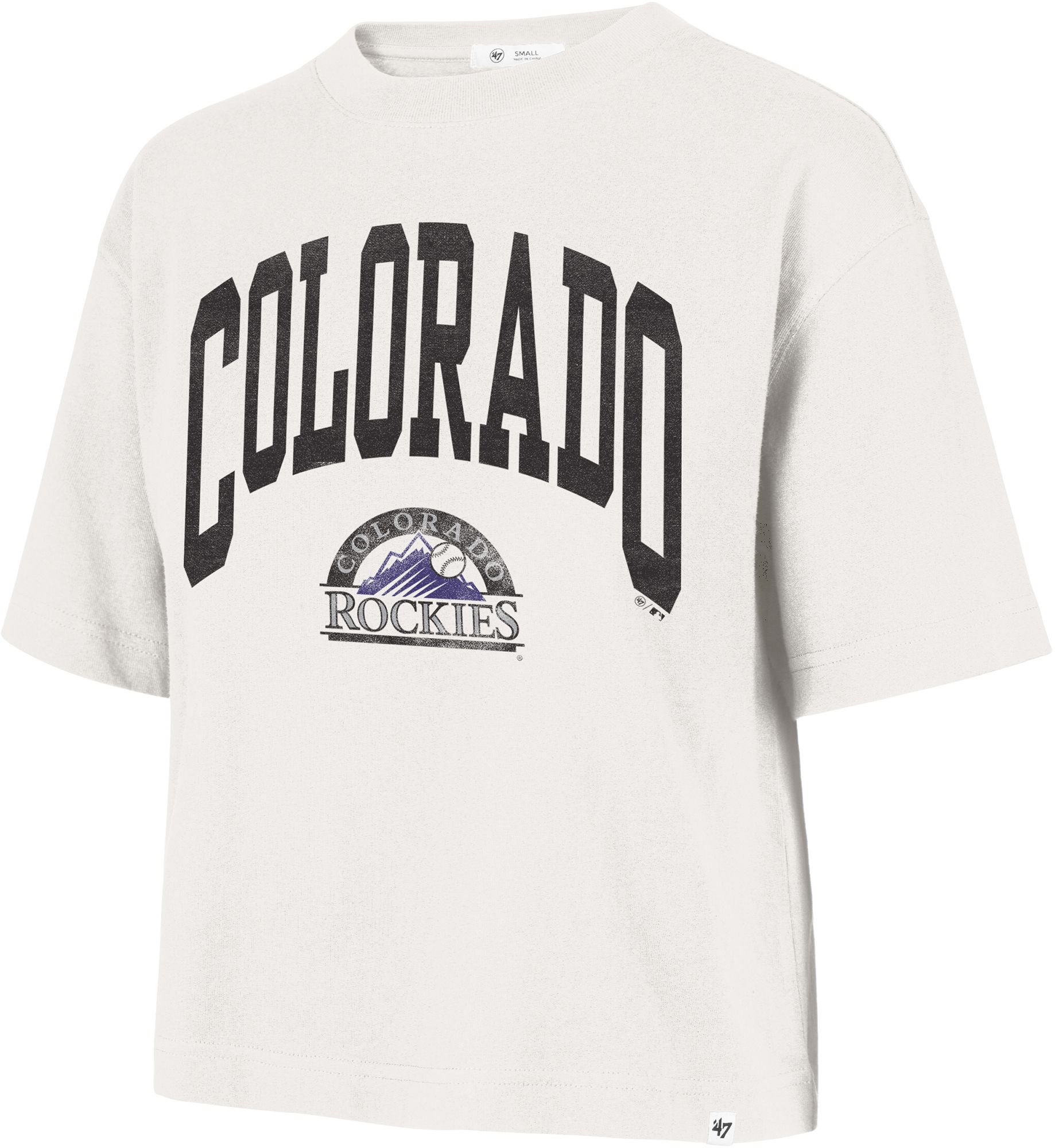 '47 Women's Colorado Rockies Cream Reed City Cooperstown T-Shirt