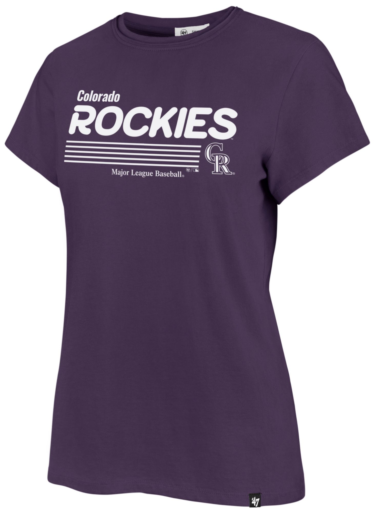 '47 Women's Colorado Rockies Purple Frankie Harmonize T-Shirt