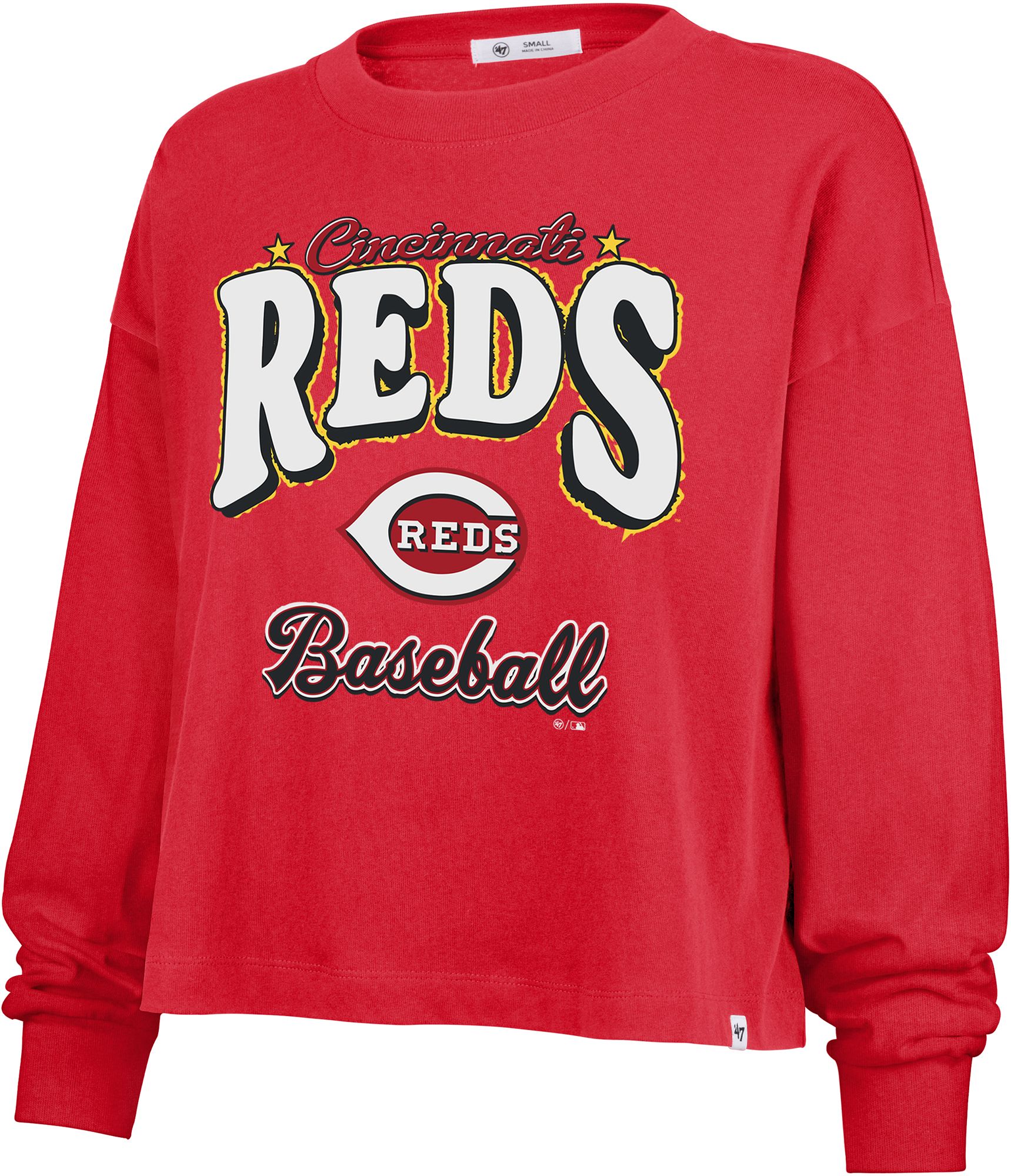 '47 Women's Cincinnati Reds Red Sydney Vibe Long Sleeve Shirt