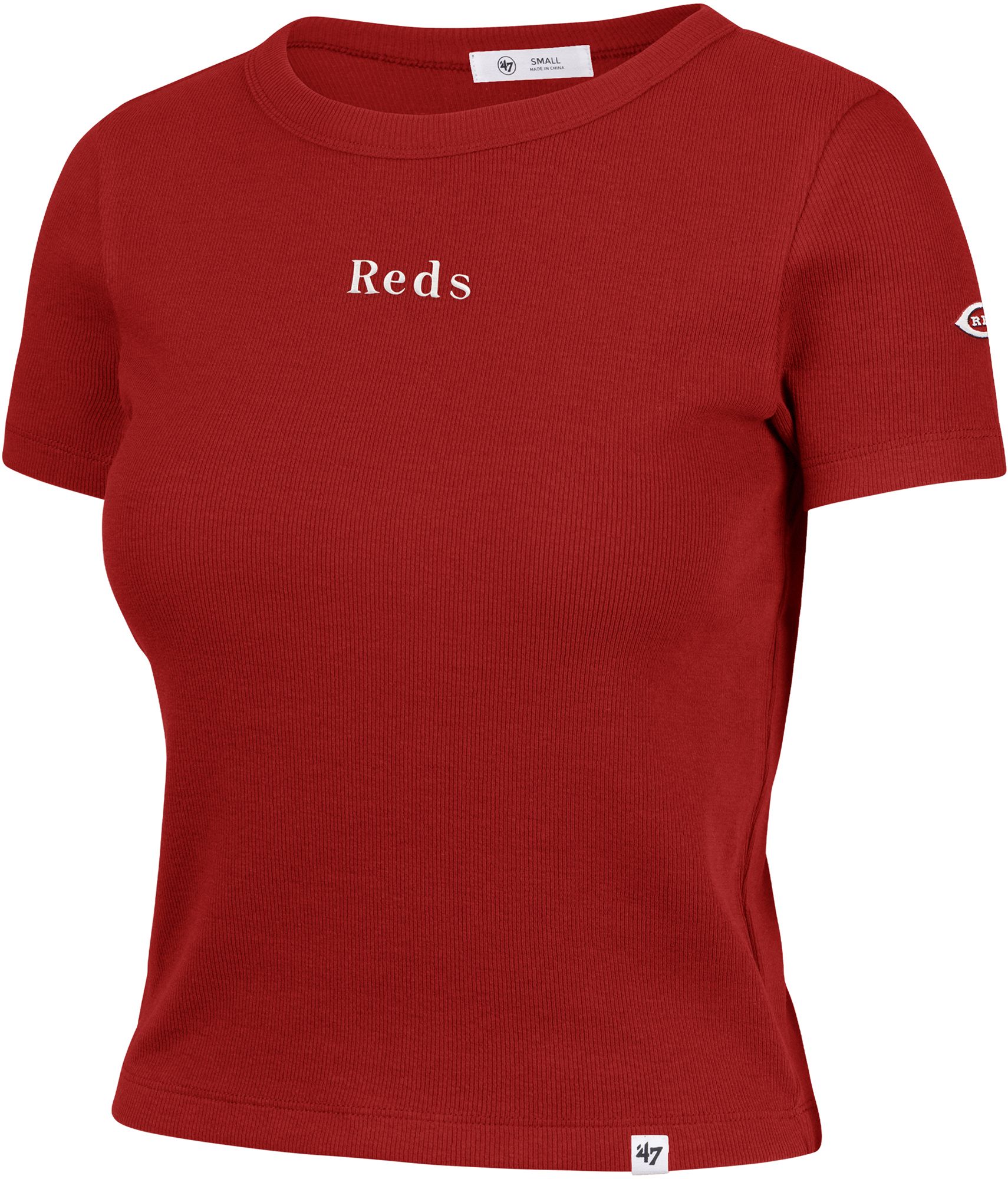 '47 Women's Cincinnati Reds Red With Love Baby Ribbed T-Shirt