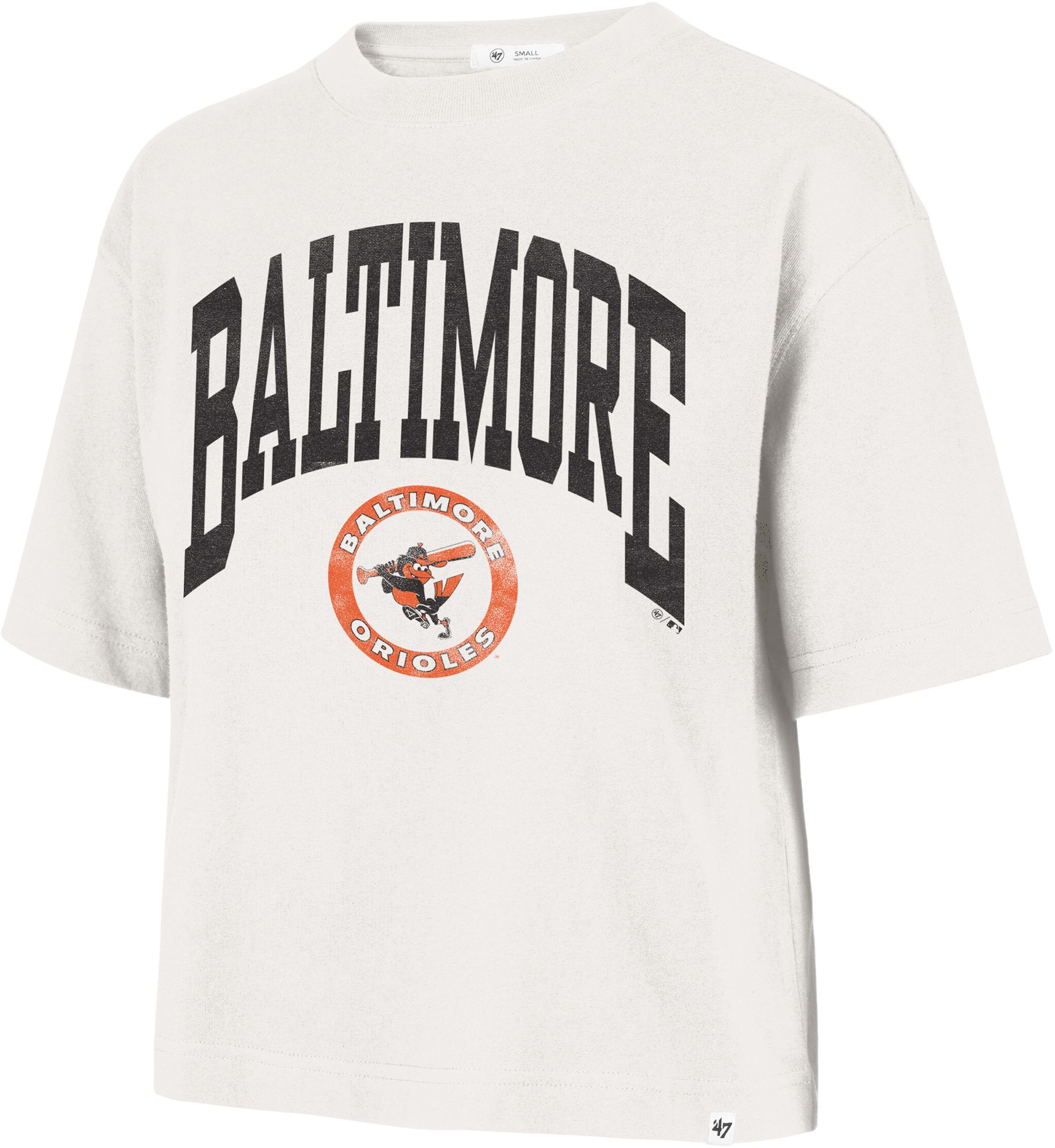 '47 Women's Baltimore Orioles Cream Reed City Cooperstown T-Shirt