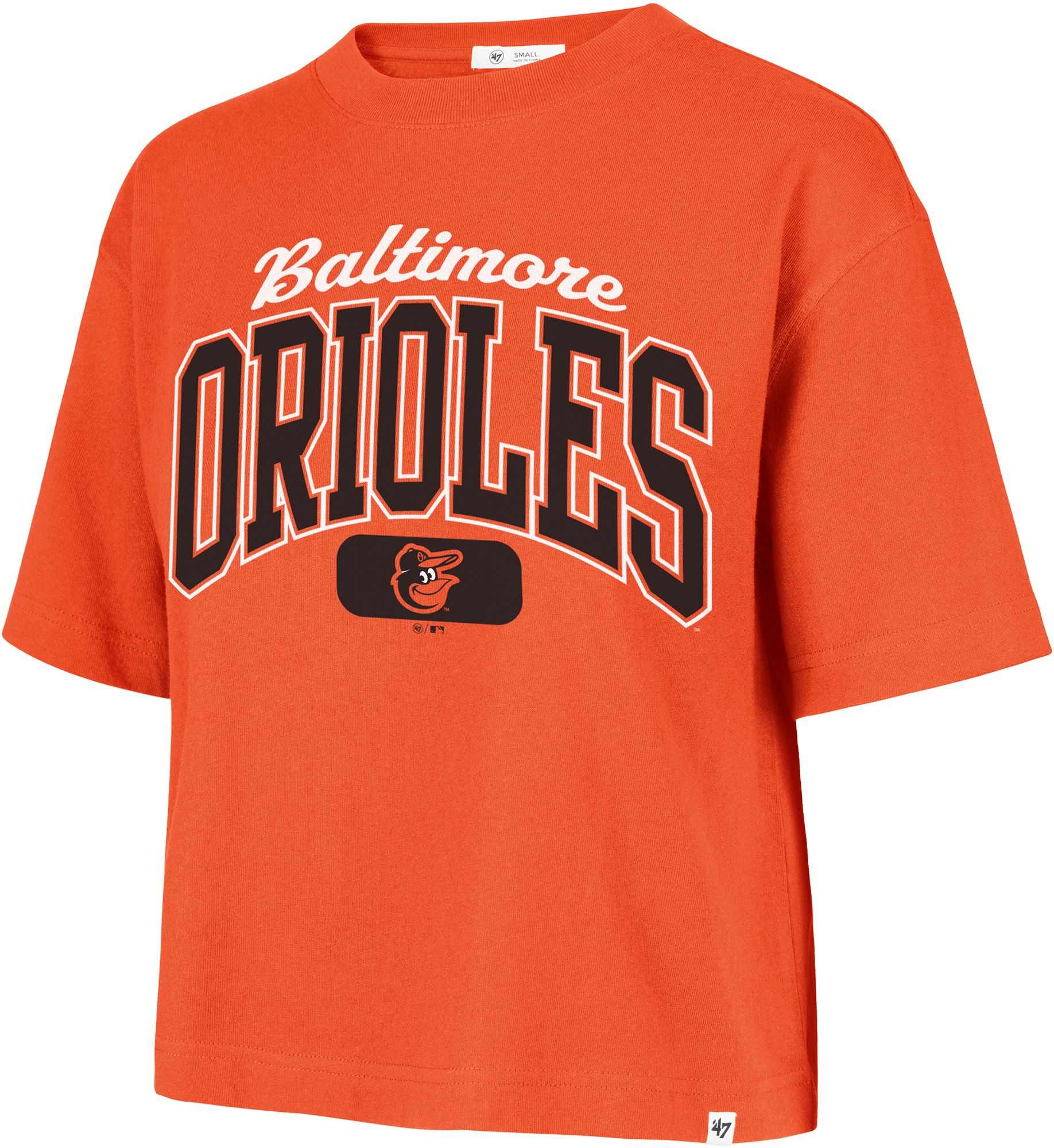 '47 Women's Baltimore Orioles Orange Reed City Rally T-Shirt