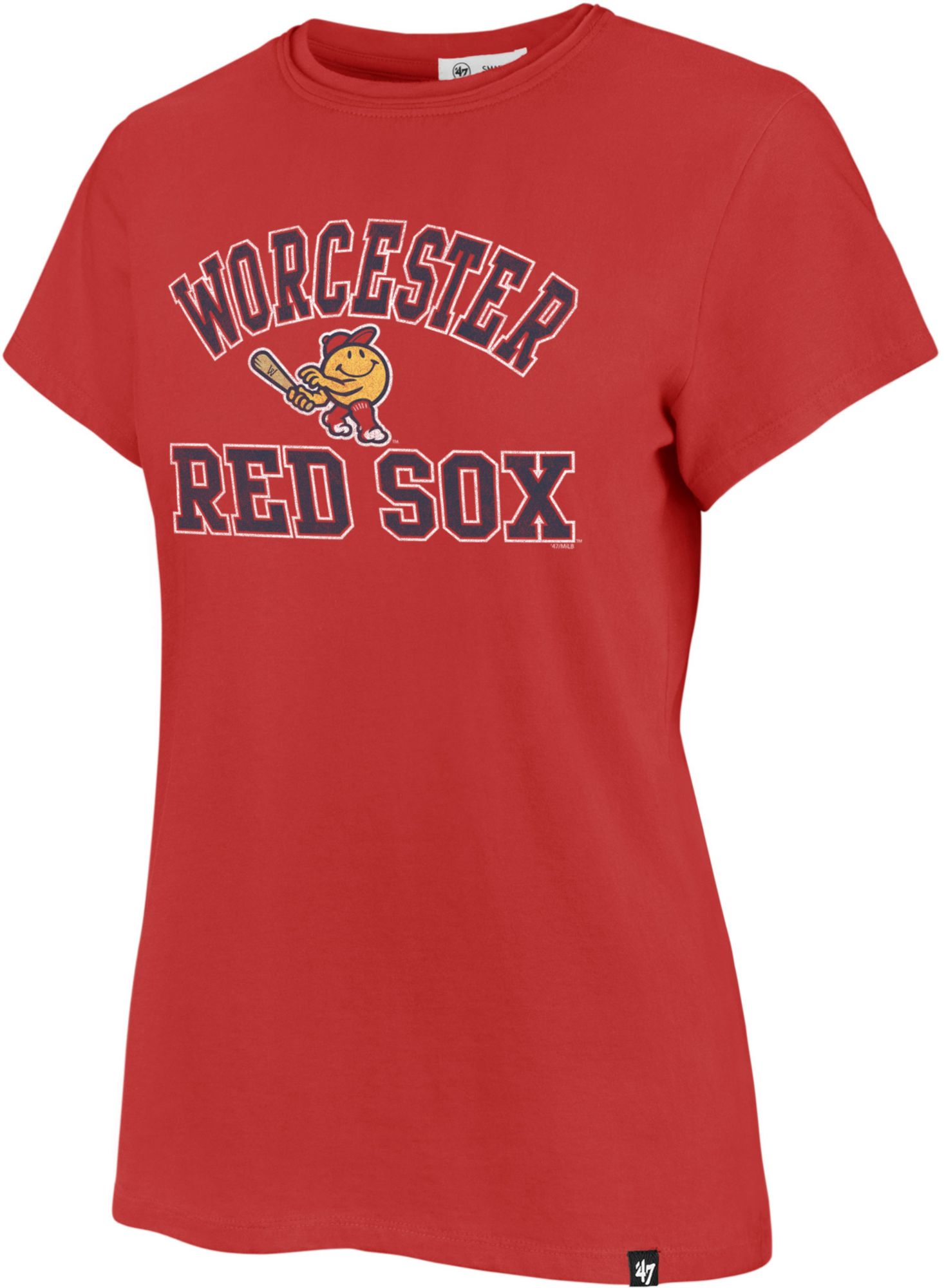 '47 Women's Worcester Red Sox Red Wayland Franklin T-Shirt