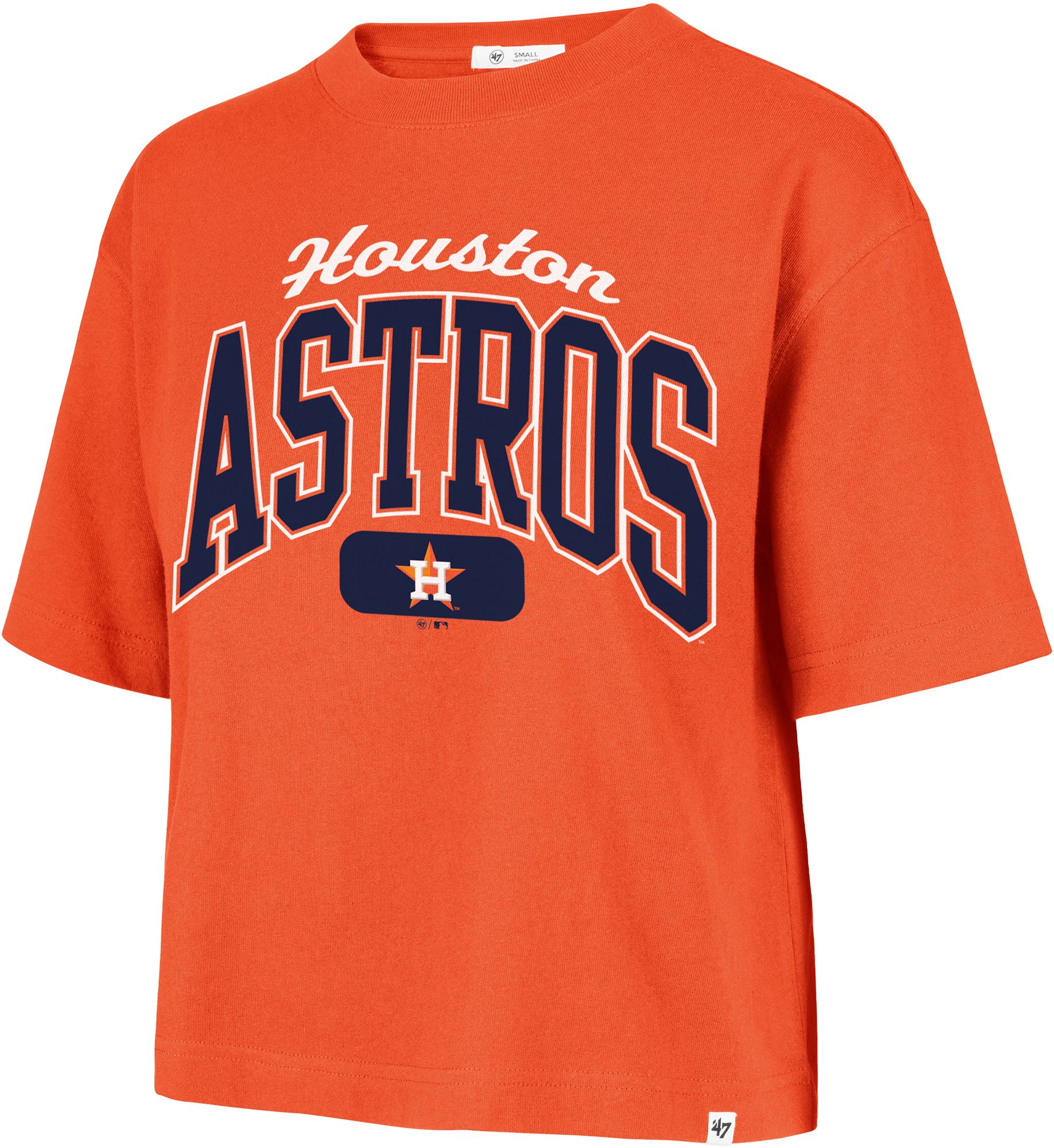 '47 Women's Houston Astros Orange Reed City Rally T-Shirt
