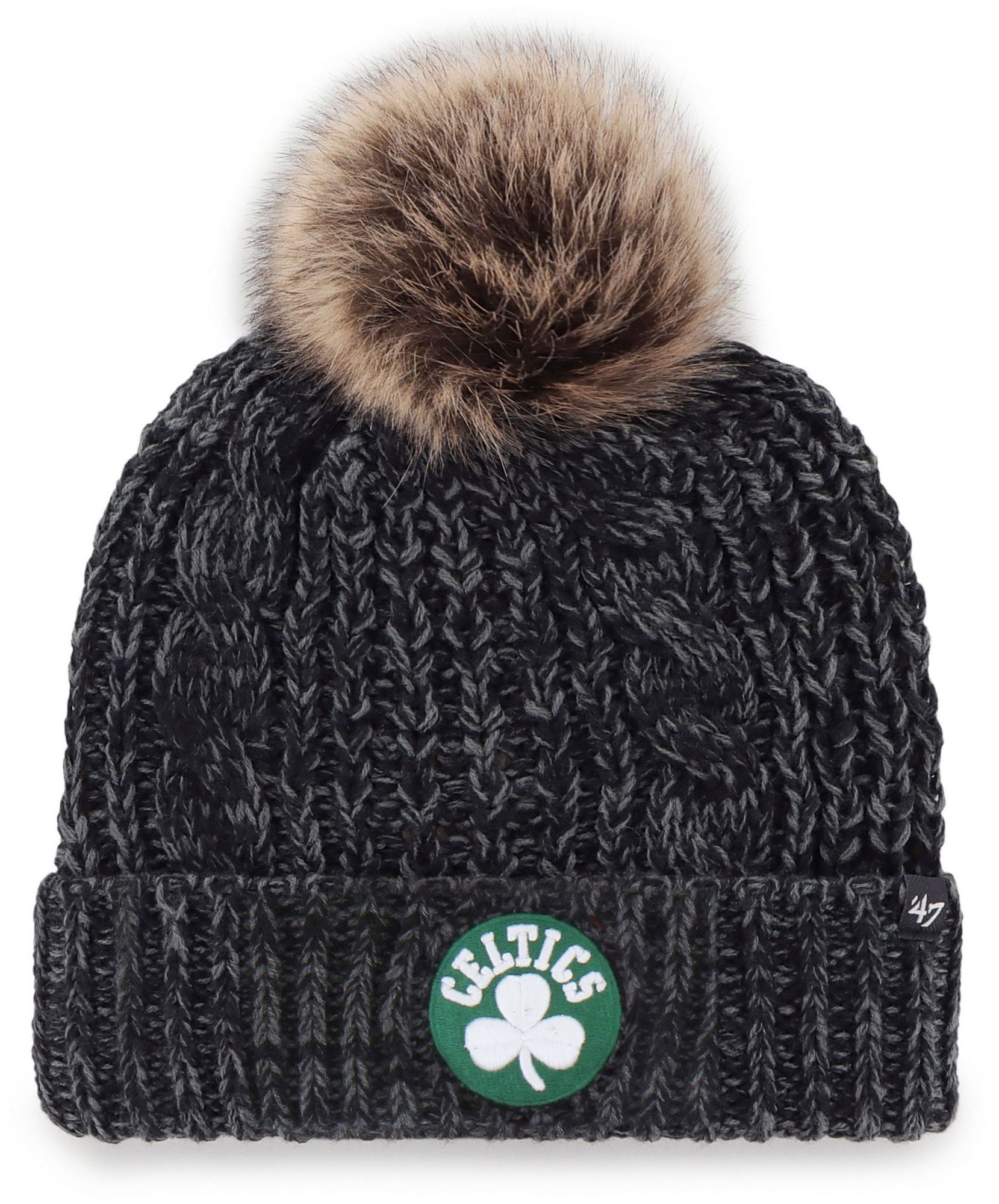 '47 Women's Boston Celtics Black Meeko Cuffed Knit Beanie