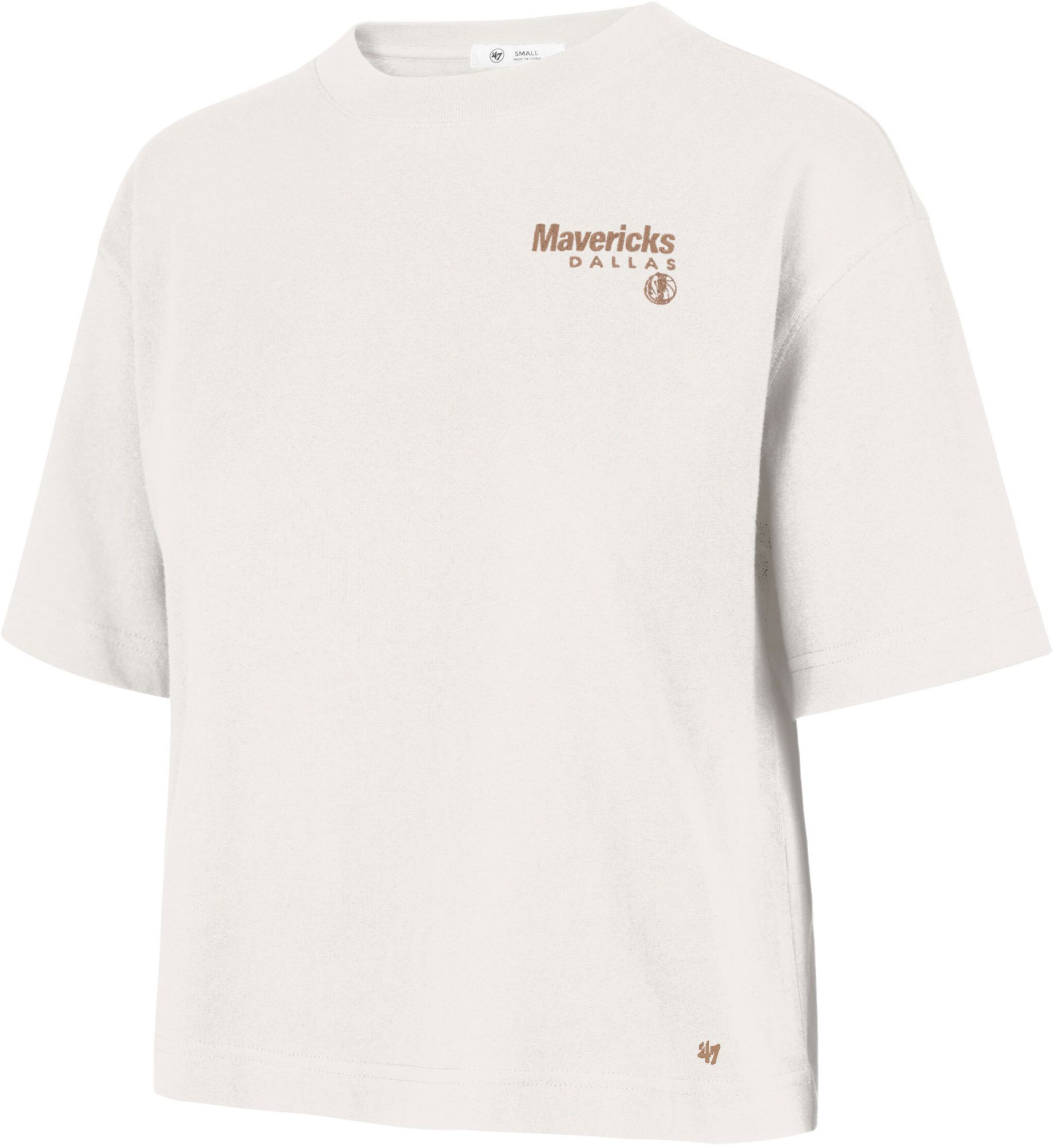'47 Women's Dallas Mavericks Off White Serena City T-Shirt