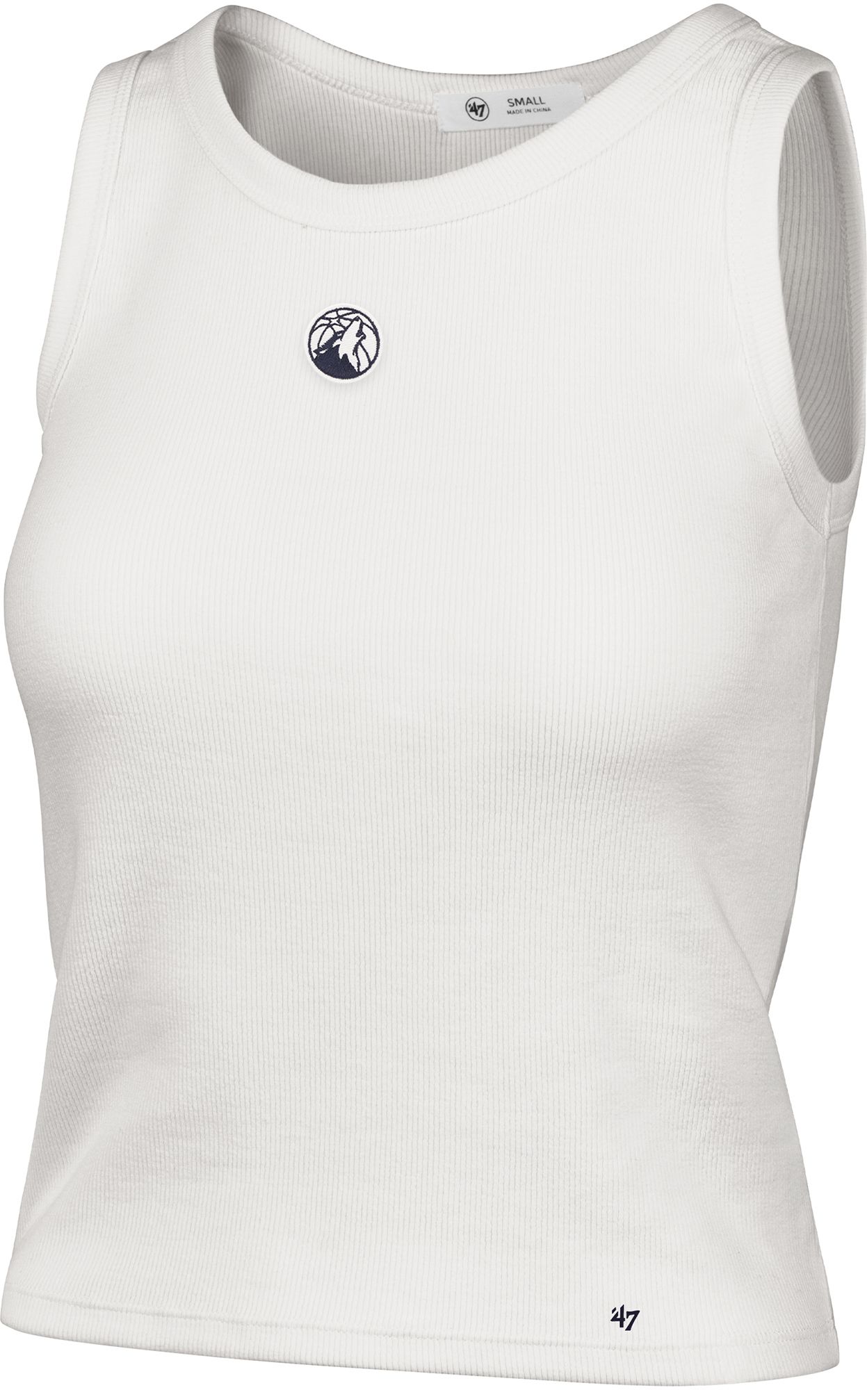 '47 Women's Minnesota Timberwolves Off-White Uplift Baby Ribbed Tank Top