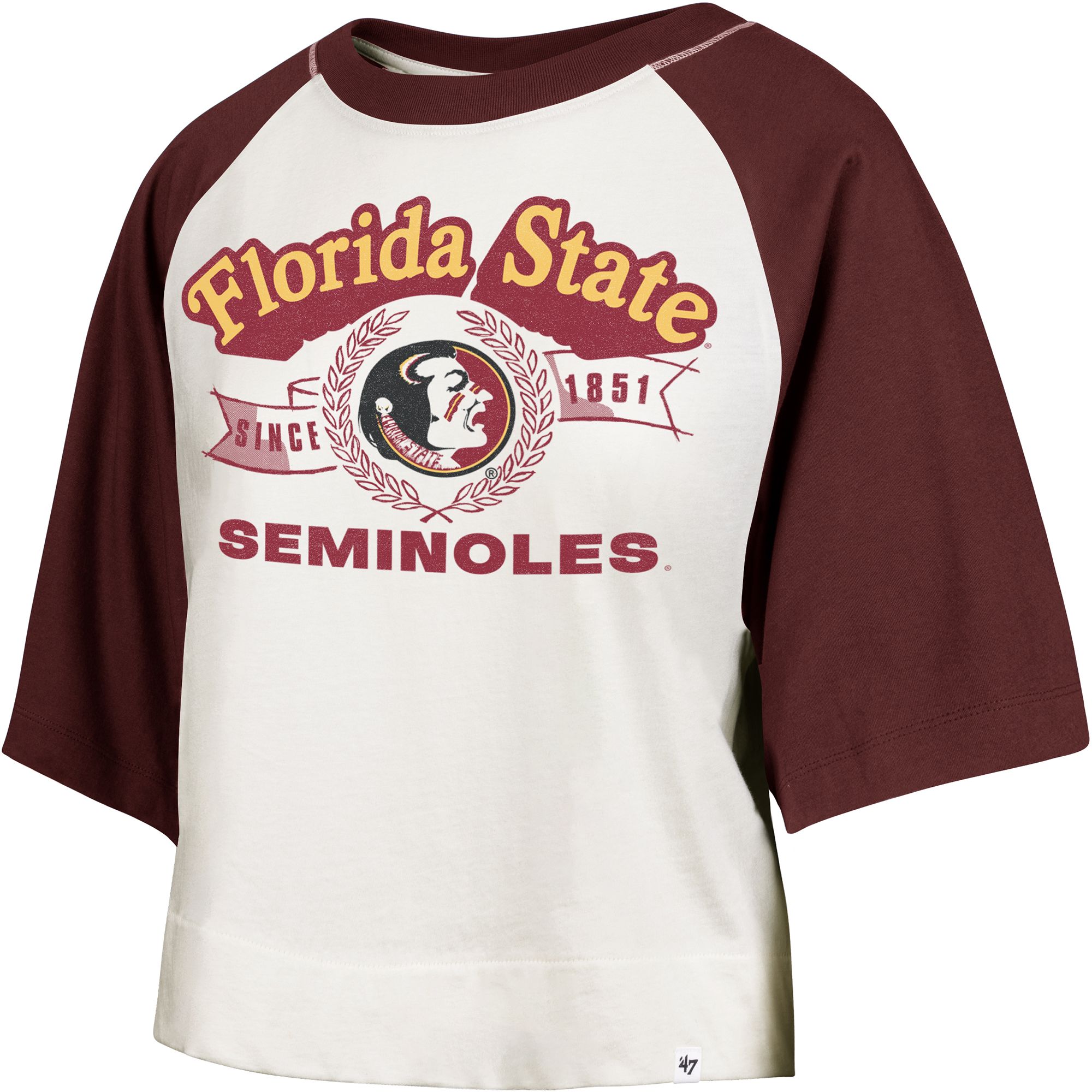 '47 Women's Florida State Seminoles Ivory Infield T-Shirt
