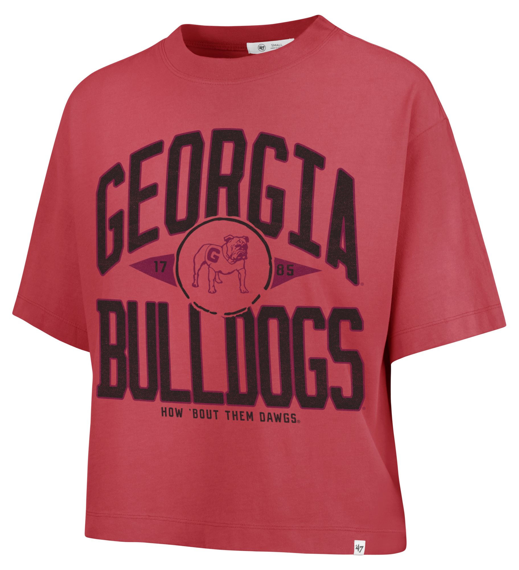 '47 Women's Georgia Bulldogs Cayenne Ravine Short Sleeve T-Shirt