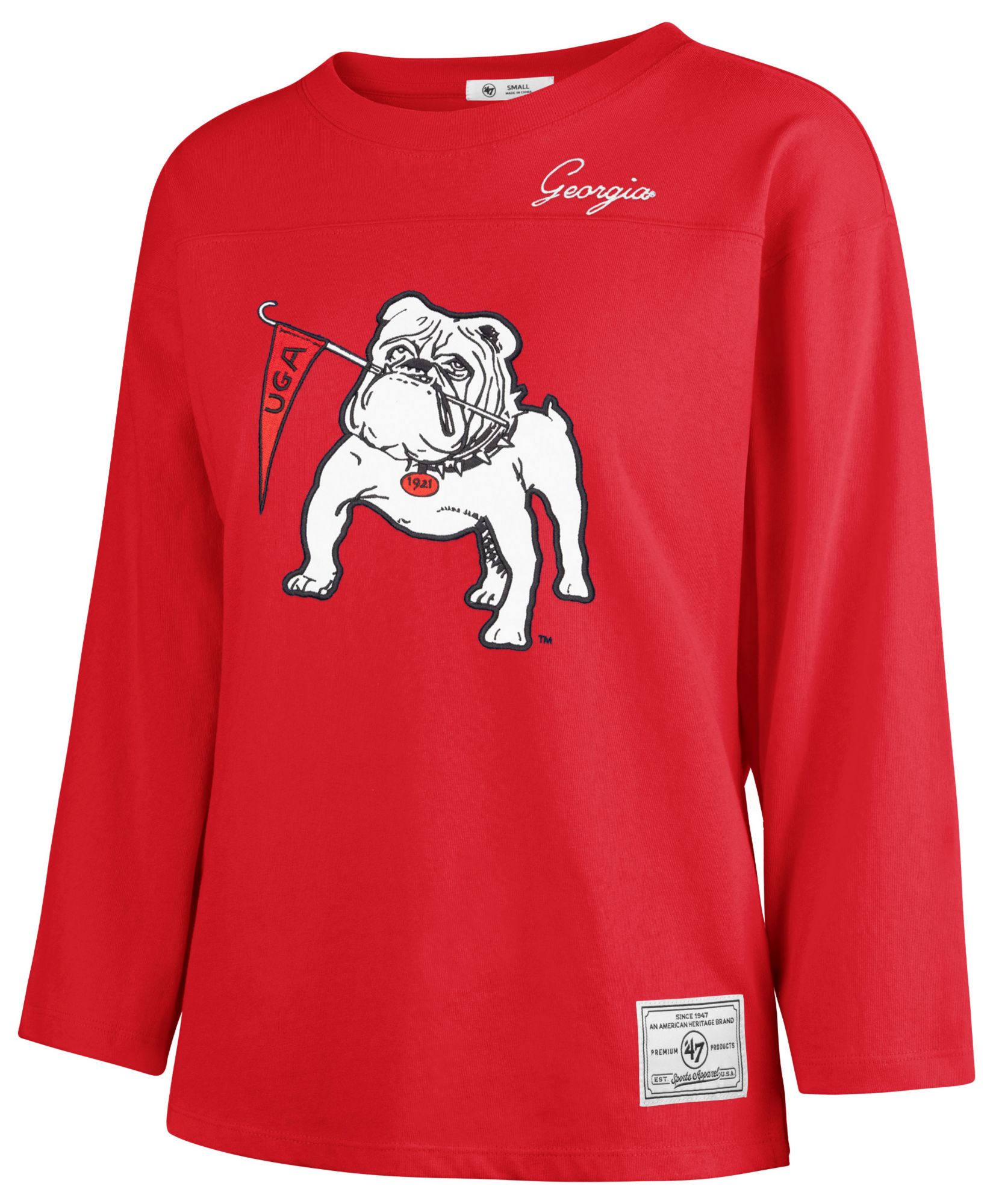 '47 Women's Georgia Bulldogs Red Timeless T-Shirt