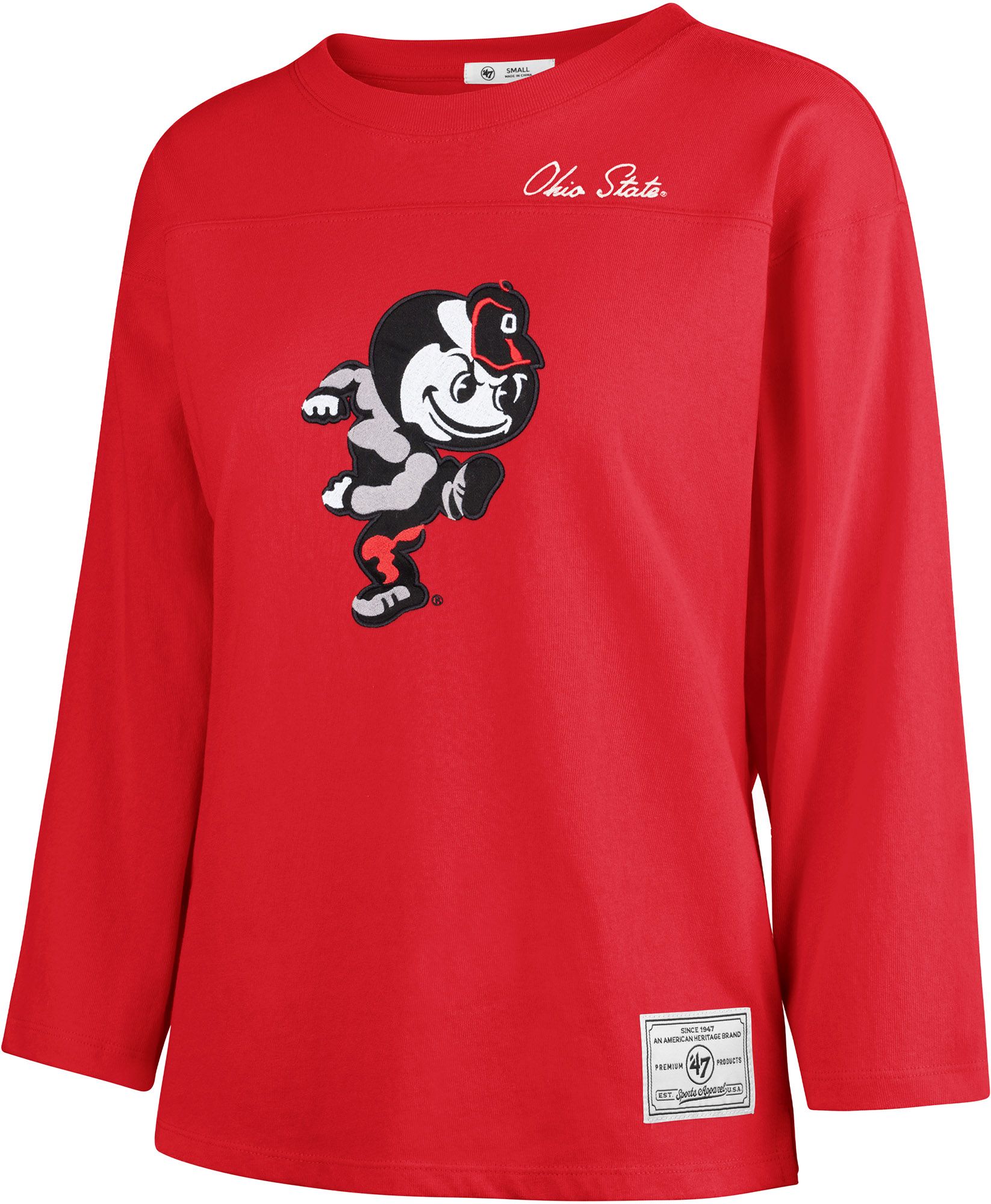 '47 Women's Ohio State Buckeyes Red Timeless T-Shirt