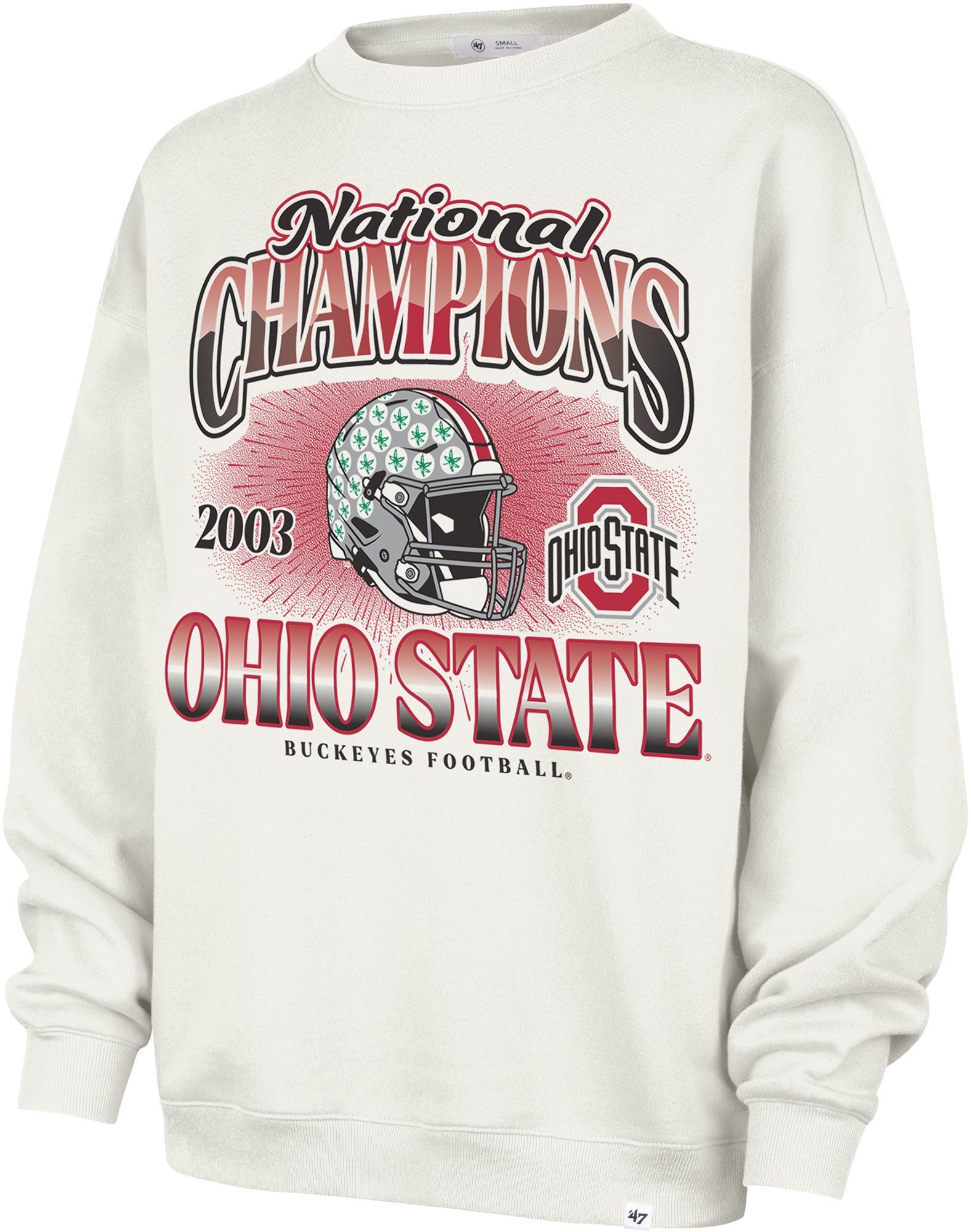 47 Women's Ohio State Buckeyes Sandstone Champ Crewneck Sweatshirt