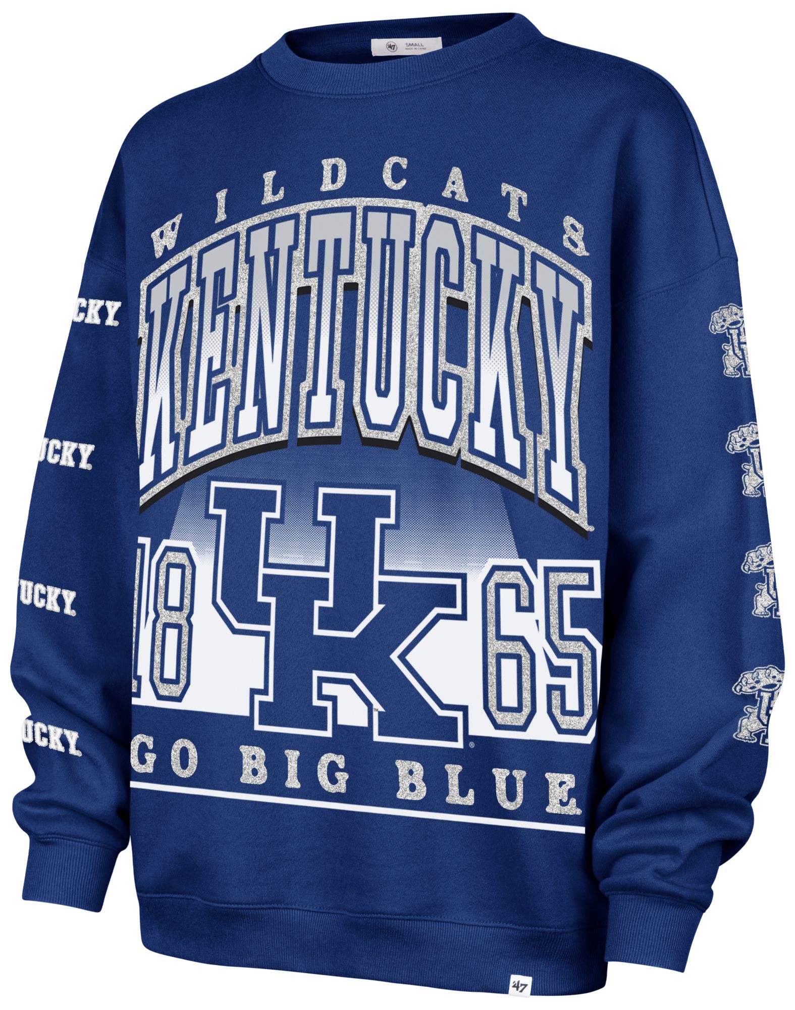 '47 Women's Kentucky Wildcats Royal Go Big Pullover Sweatshirt