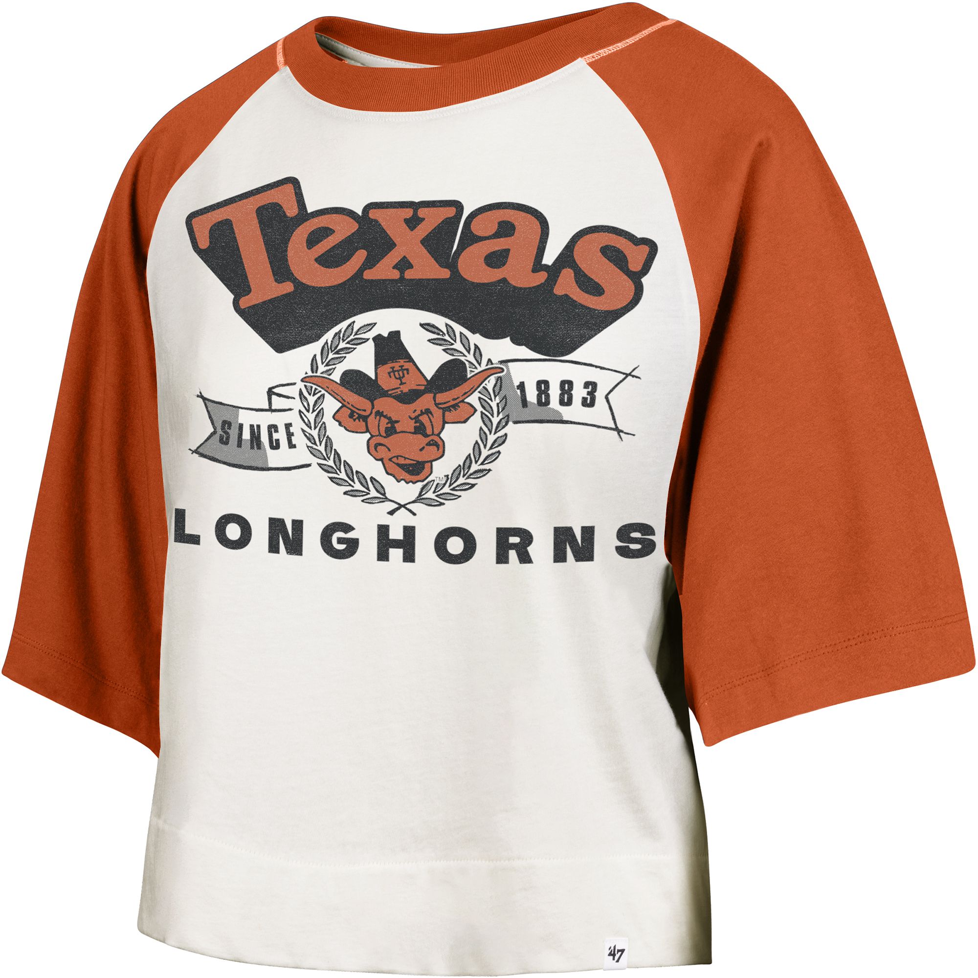'47 Women's Texas Longhorns Ivory Infield T-Shirt