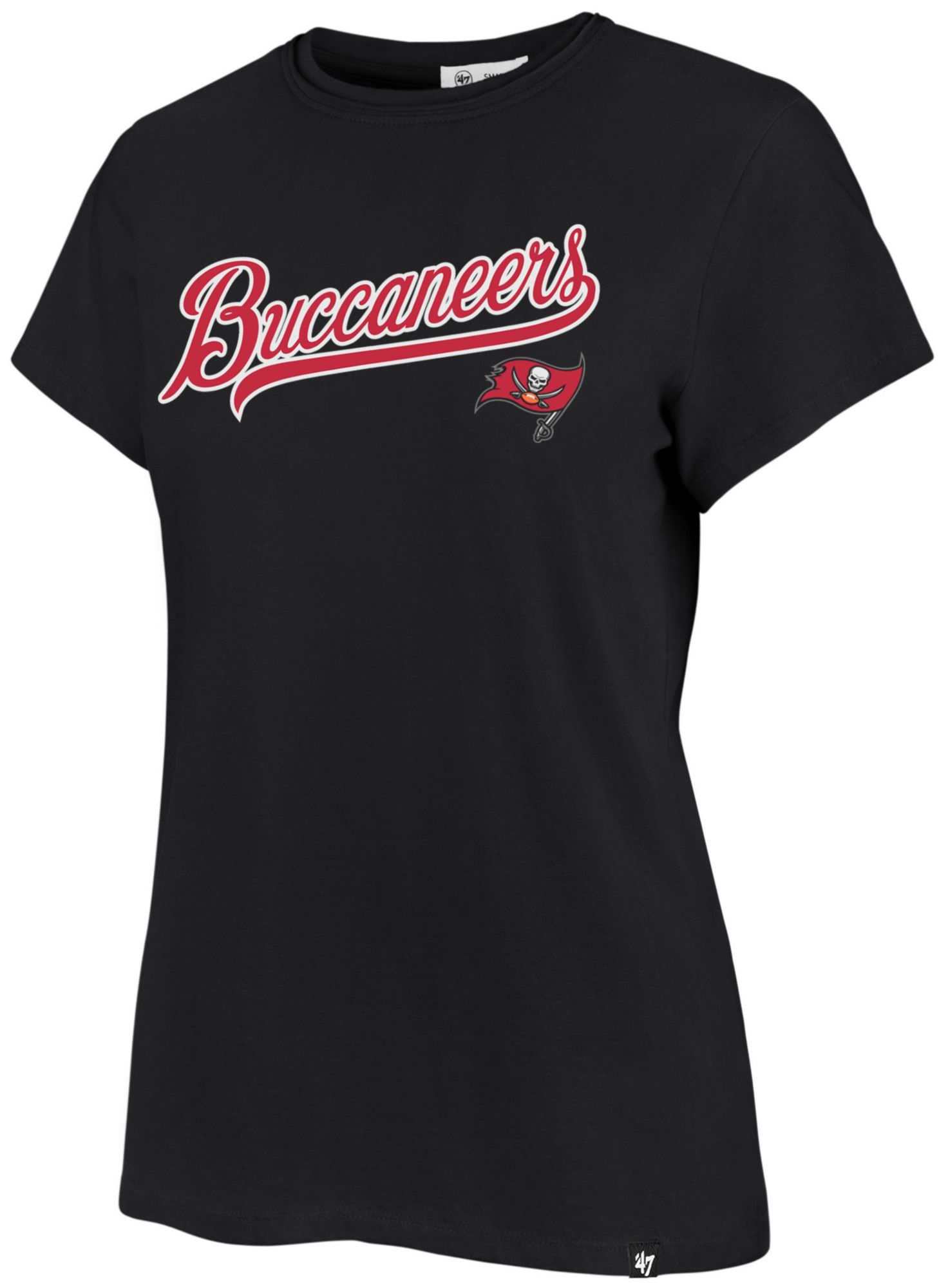 '47 Women's Tampa Bay Buccaneers Black Tailsweep Frankie T-Shirt