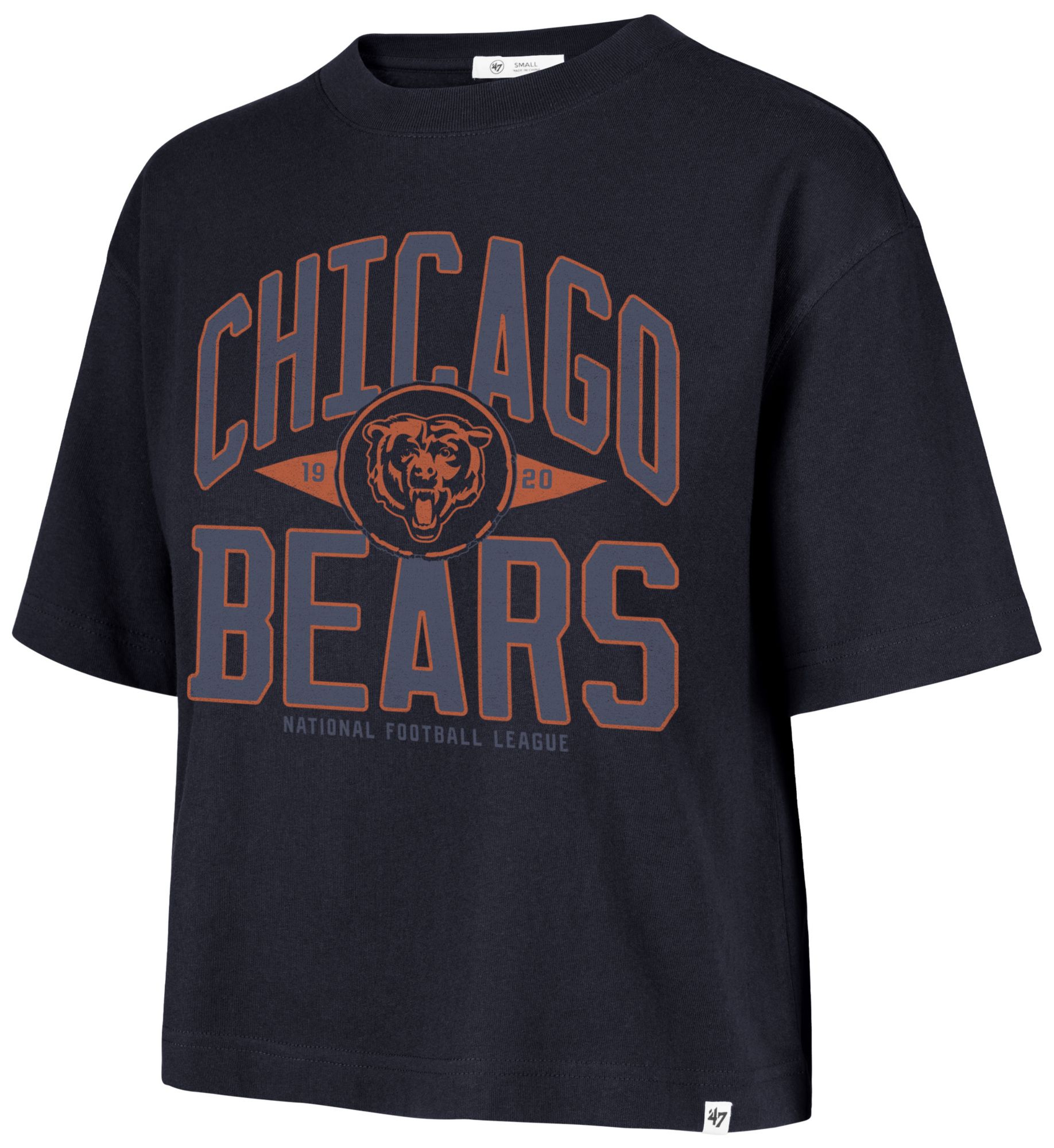 '47 Women's Chicago Bears Navy Wind City T-Shirt