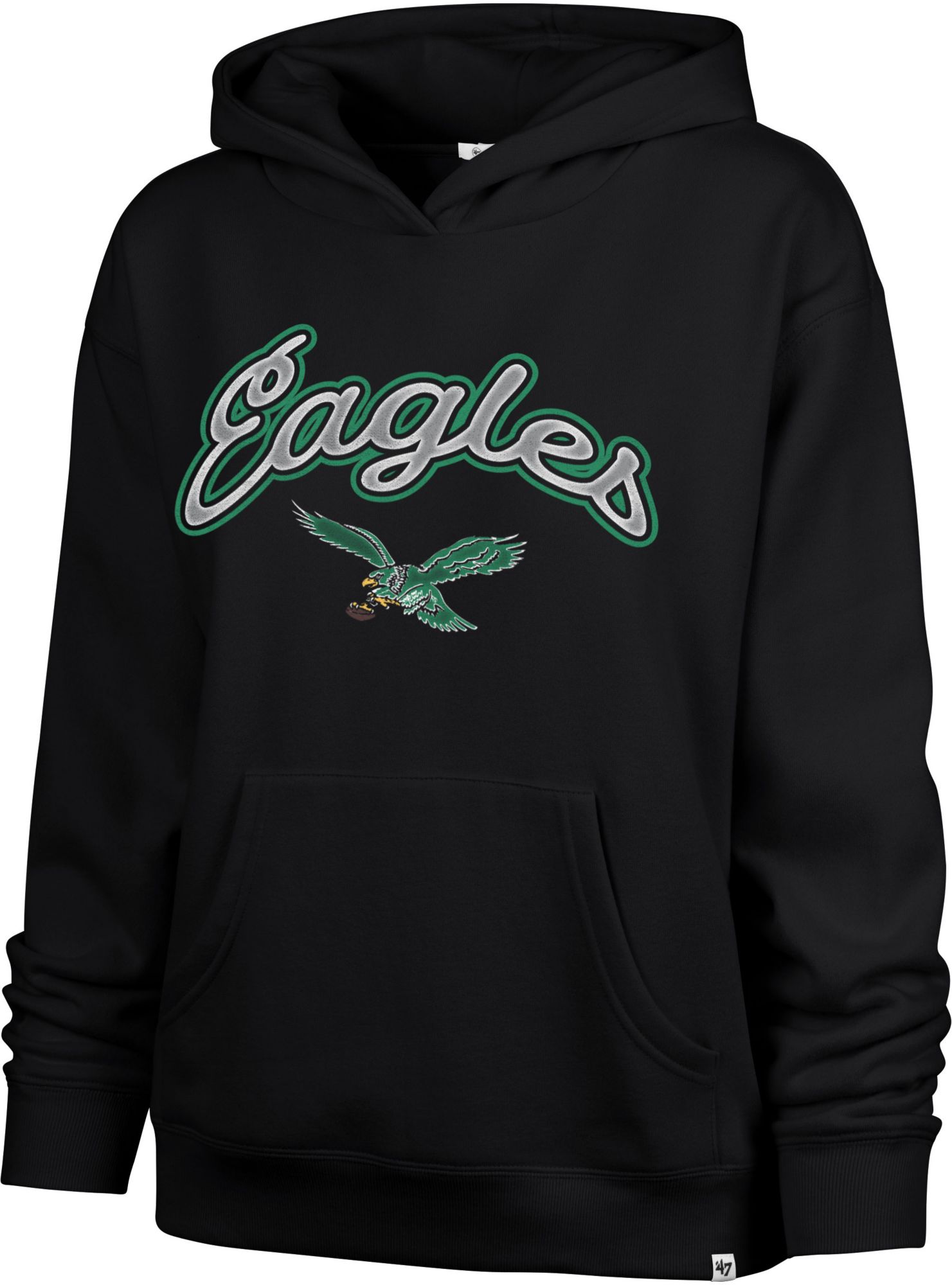 '47 Women's Philadelphia Eagles Black Naomi Pullover Hoodie