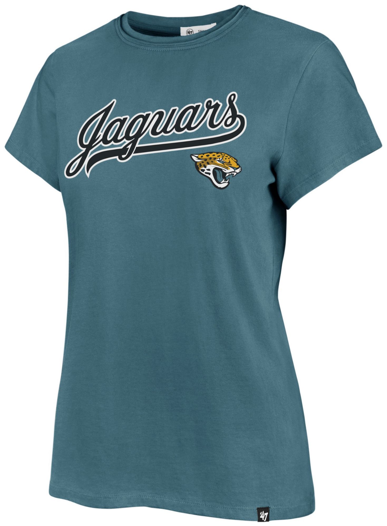 '47 Women's Jacksonville Jaguars Teal Tailsweep Frankie T-Shirt