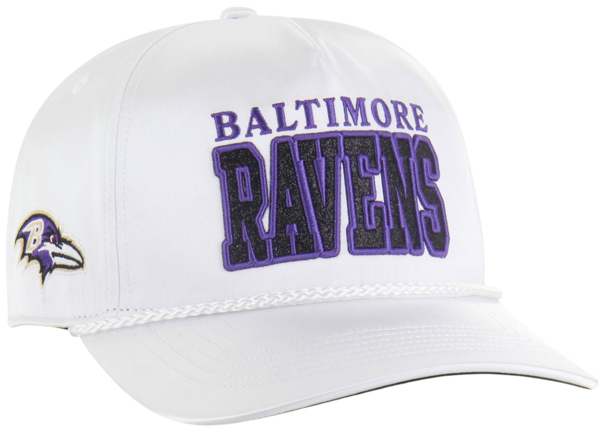 '47 Women's Baltimore Ravens White Outspoken Hitch Adjustable Hat