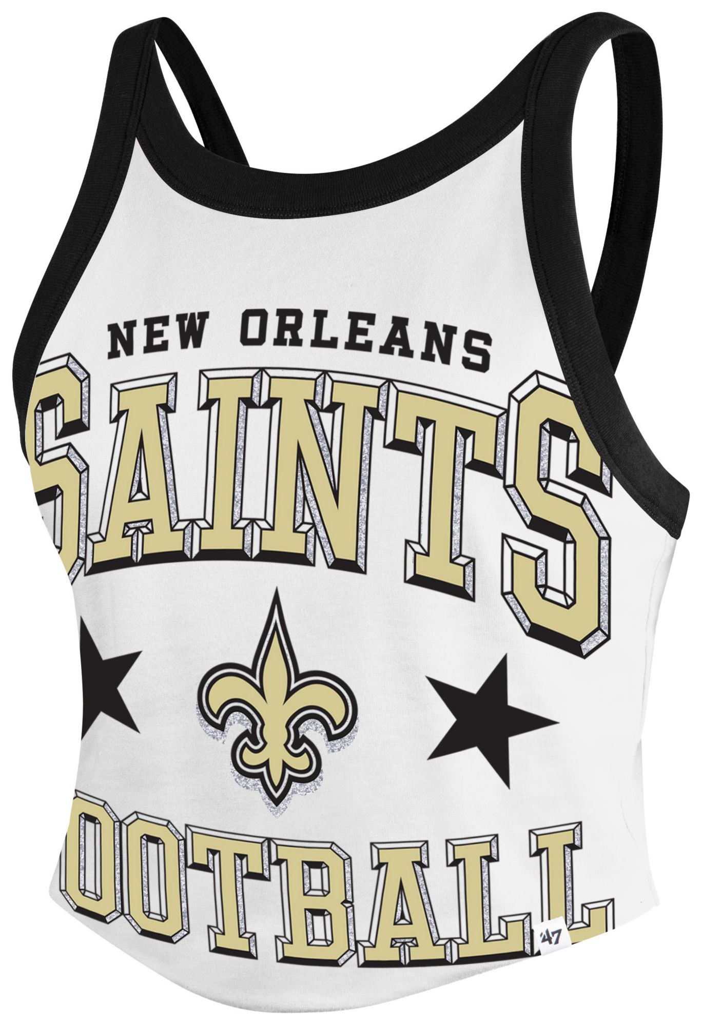 '47 Women's New Orleans Saints White Energy Tank Top