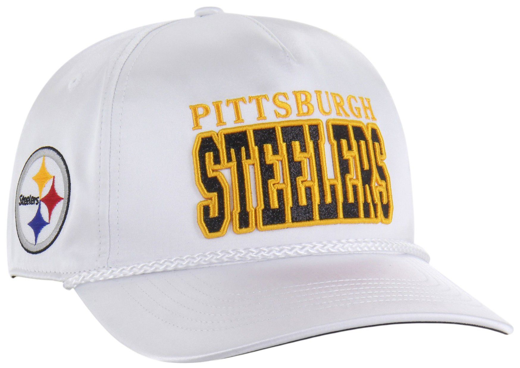 '47 Women's Pittsburgh Steelers White Outspoken Hitch Adjustable Hat