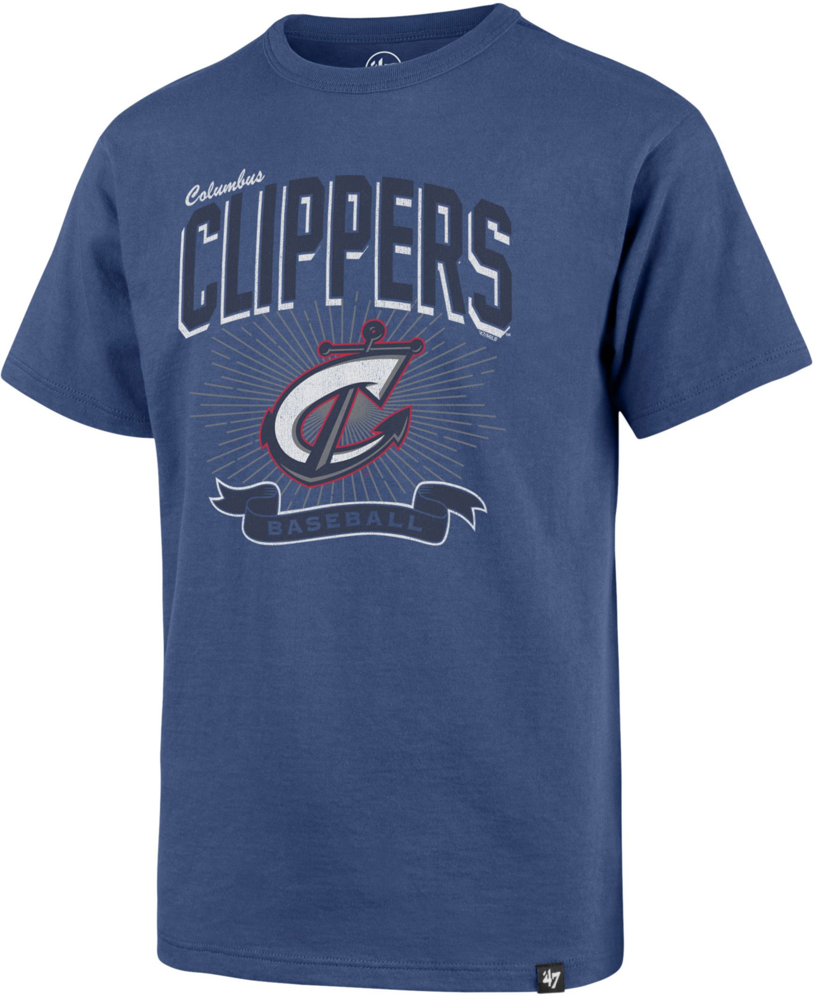 '47 Youth Columbus Clippers Blue Franklin Prime Play T-Shirt