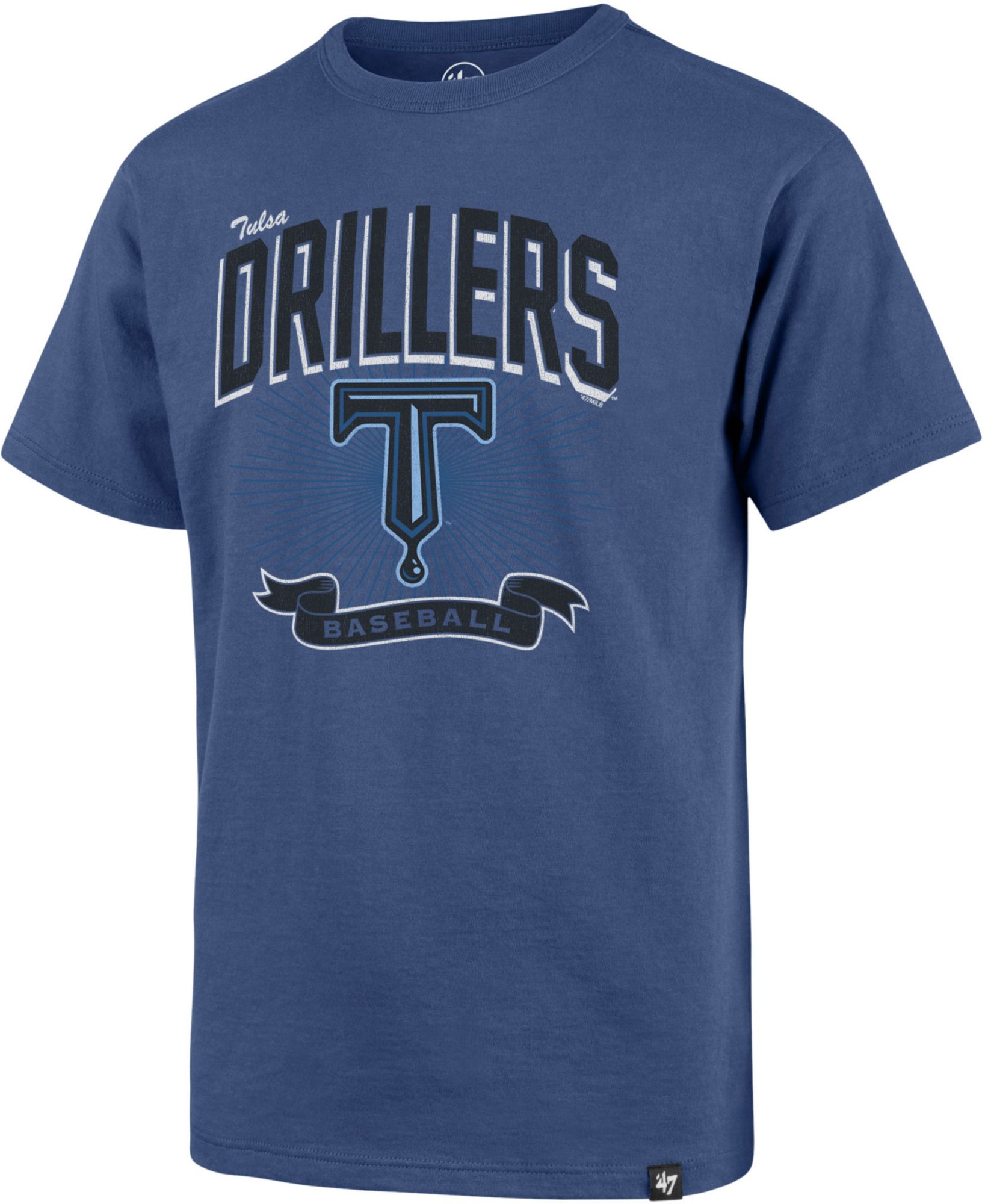 '47 Youth Tulsa Drillers Blue Franklin Prime Play T-Shirt