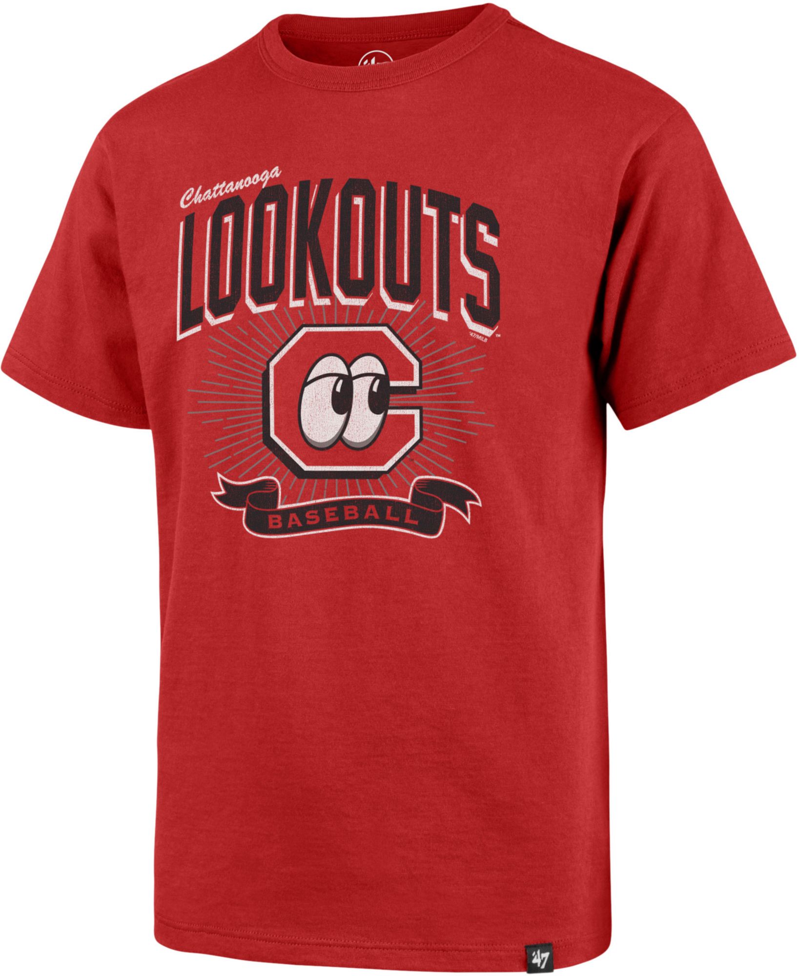 '47 Youth Chattanooga Lookouts Red Franklin Prime Play T-Shirt