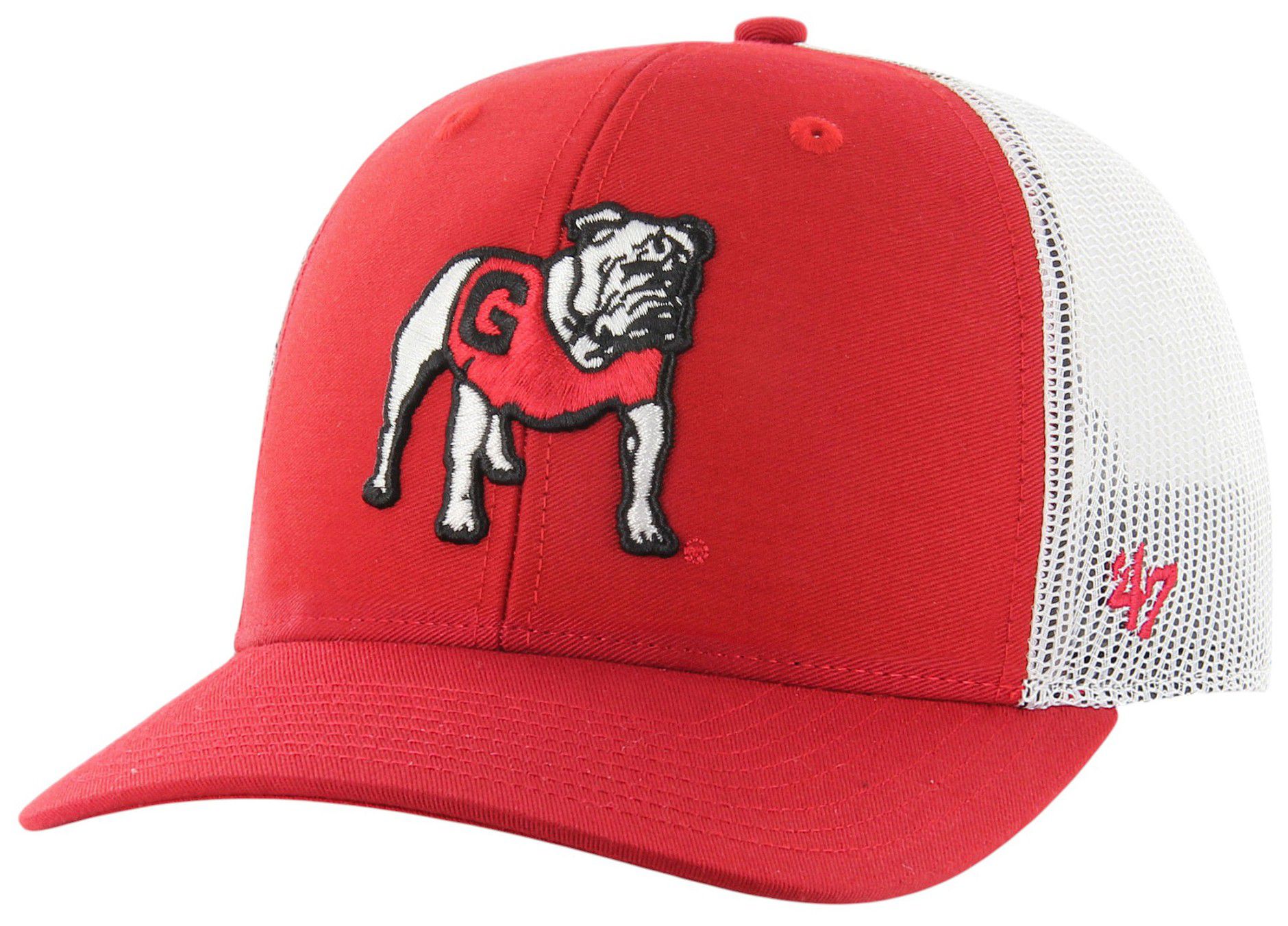 47 Youth Georgia Bulldogs Red Mascot Adjustable Trucker Hat