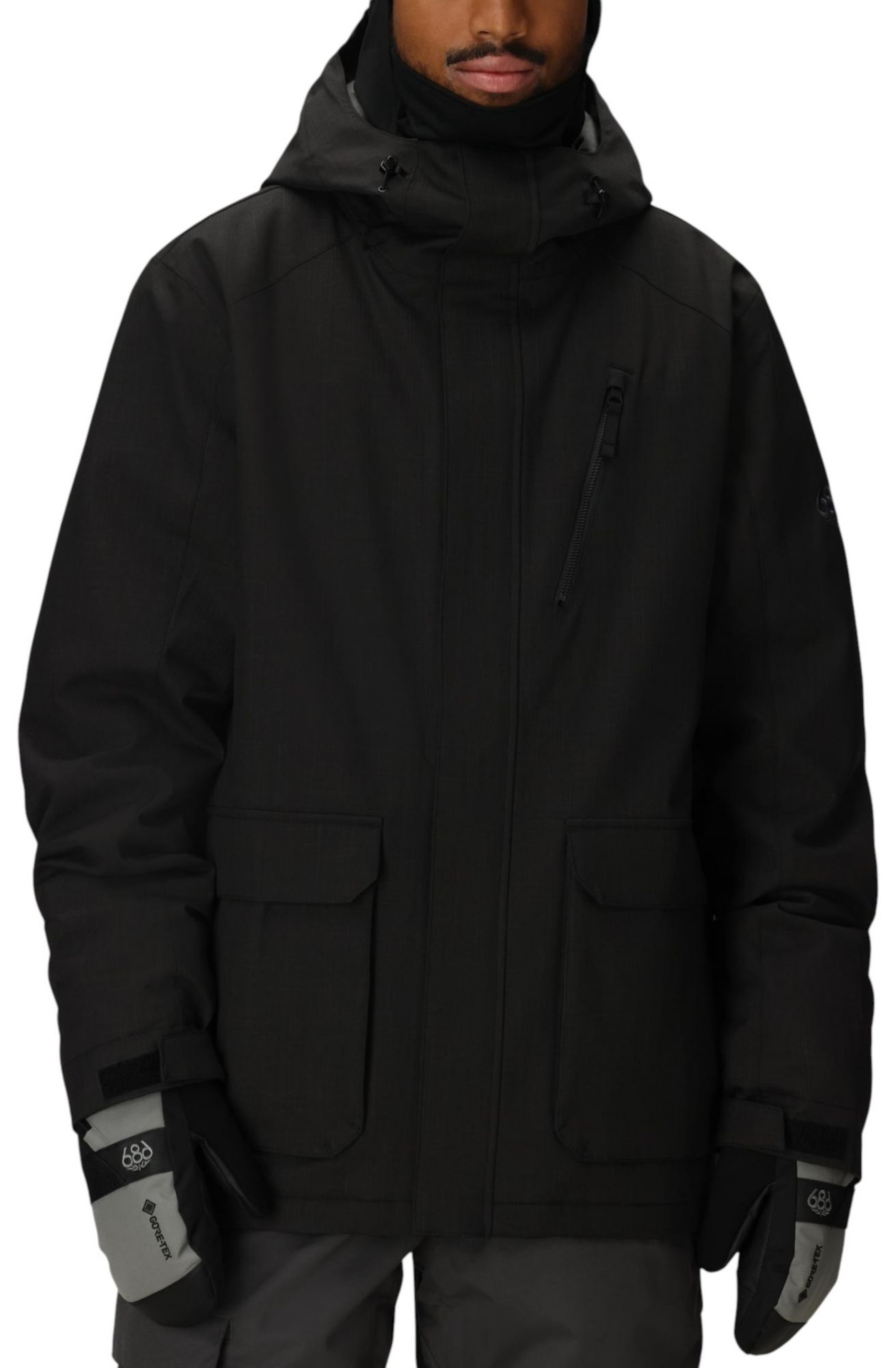 Black Herringbone