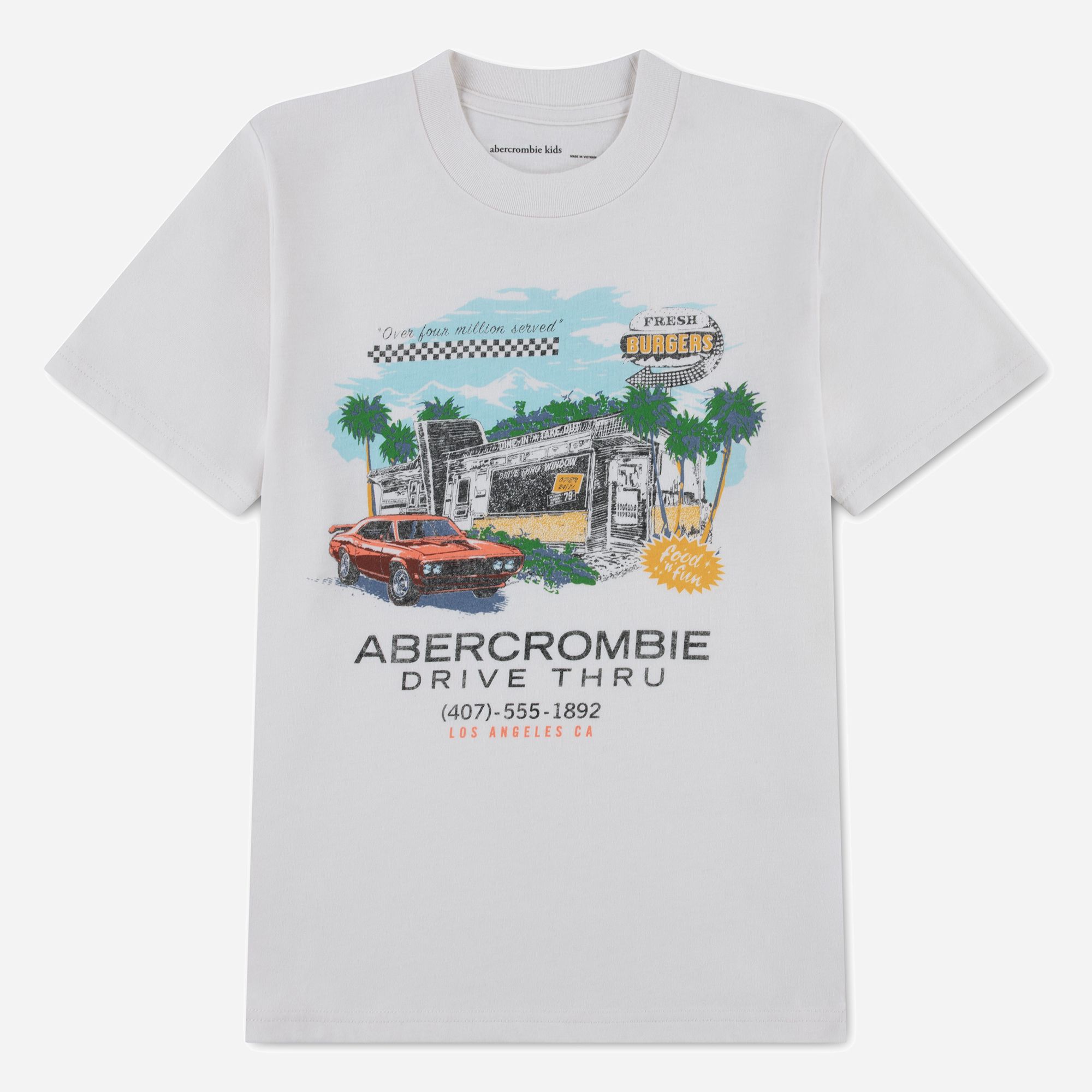 abercrombie kids fresh burgers graphic tee