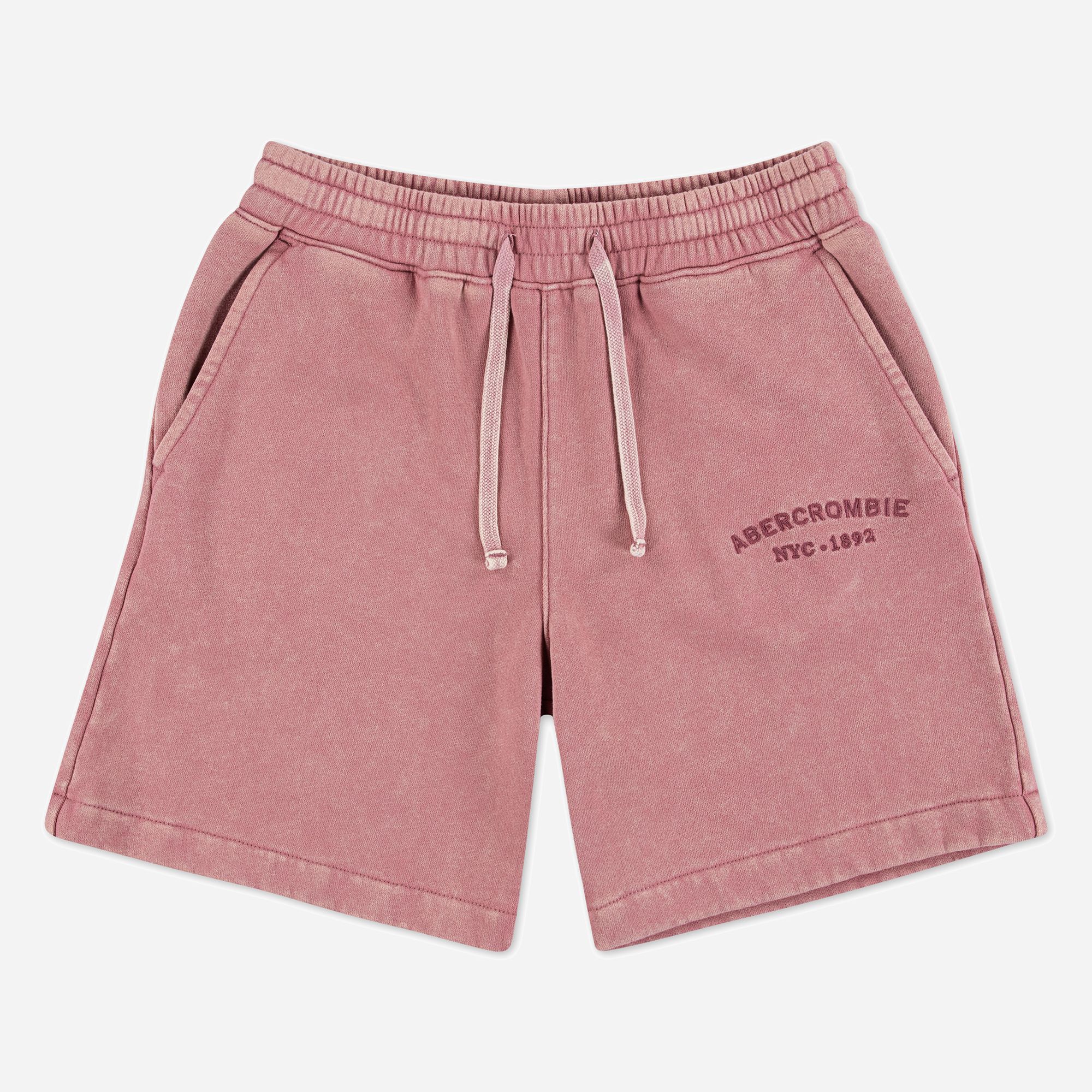 abercrombie kids sun faded fleece shorts