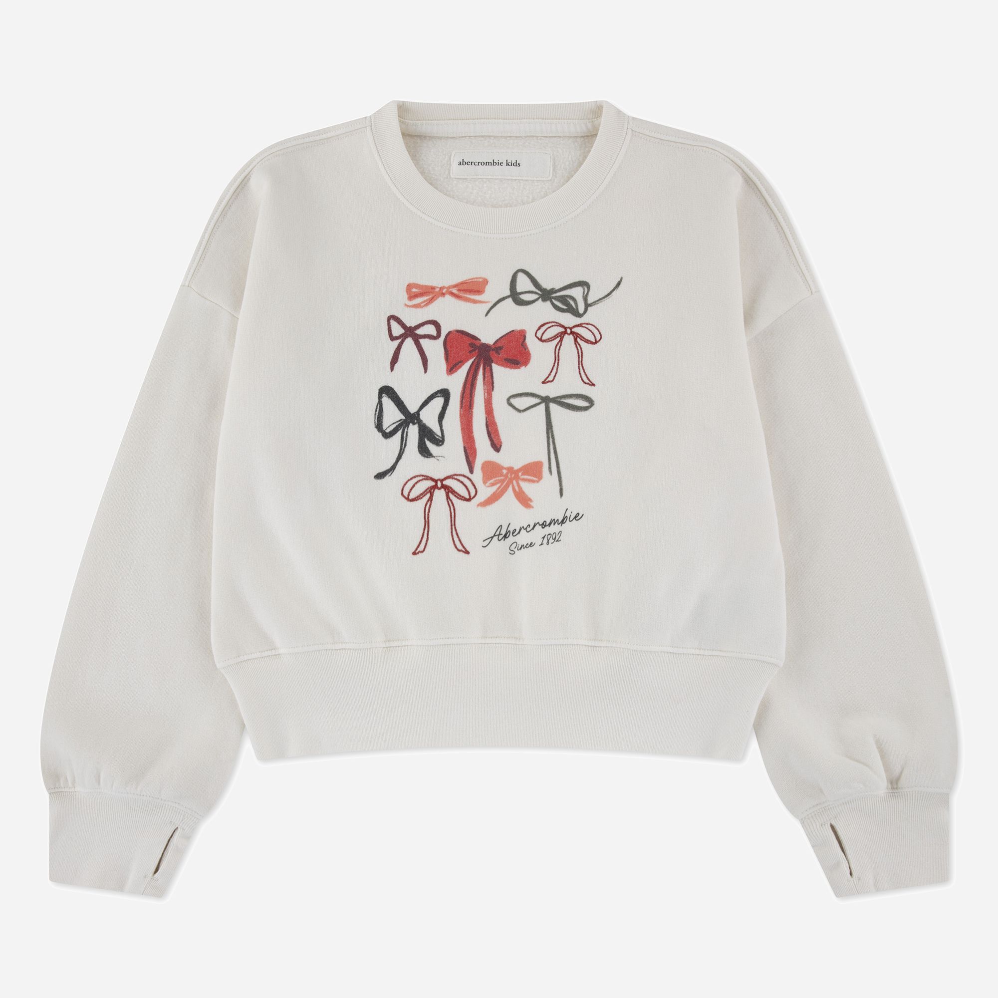 abercrombie kids bow logo crew