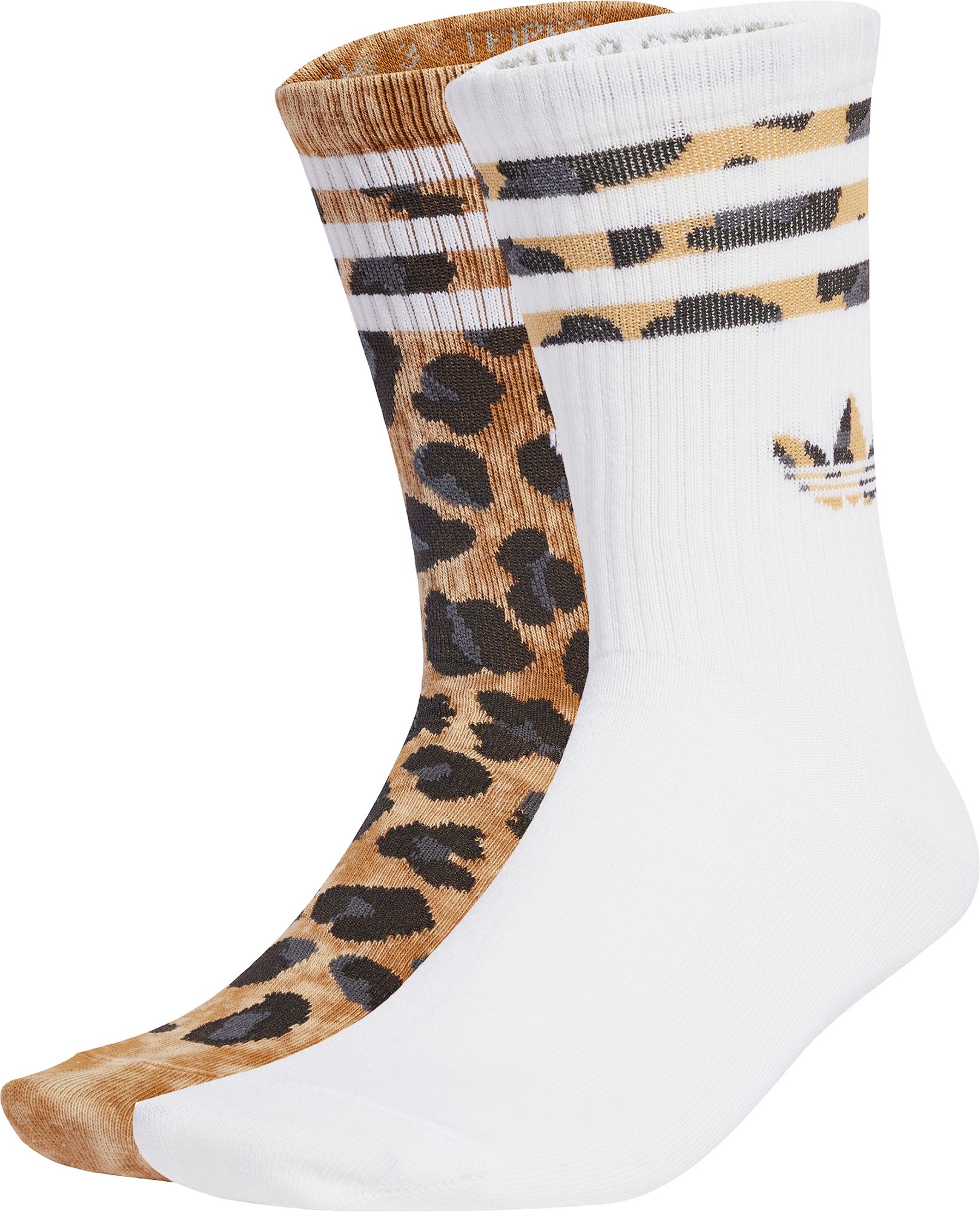 adidas Originals Leopard Crew Socks - 2 Pack